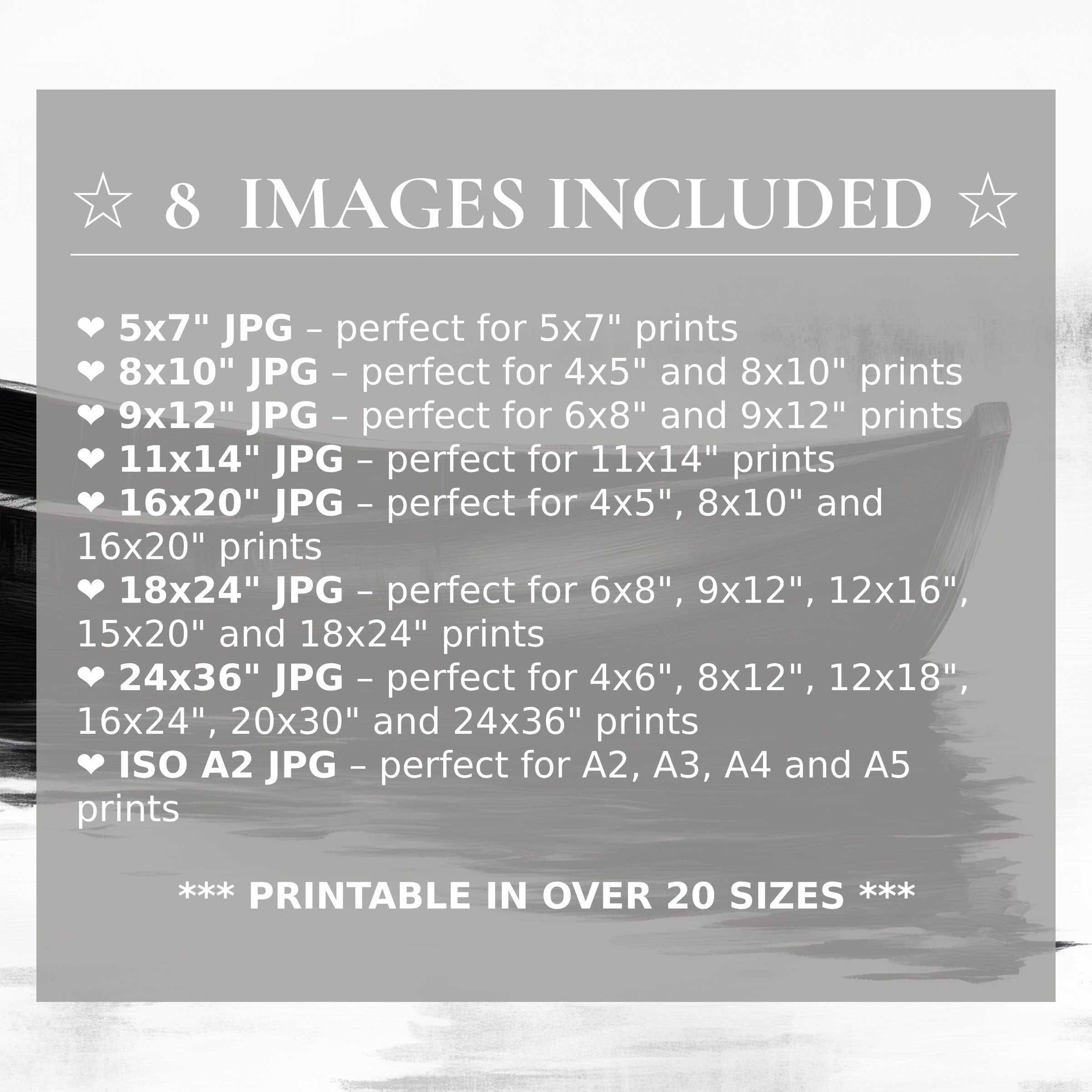 Black and white digital print exuding bold elegance and timeless calm, delivered in 8 premium high-res sizes for seamless modern decor integration