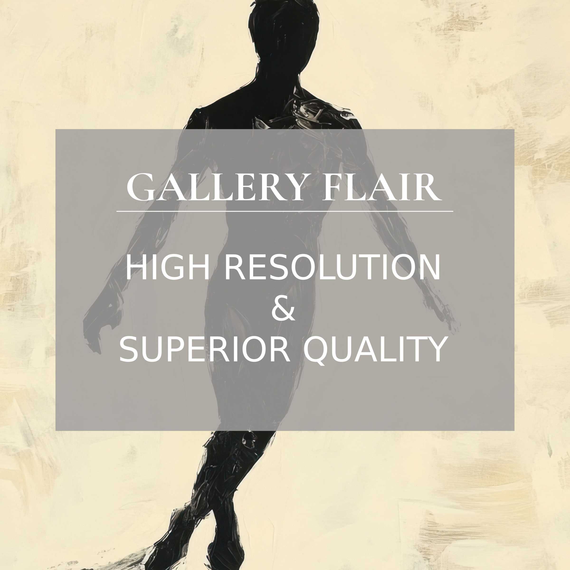 Elegant silhouette artwork in warm tones, showcasing clarity and finesse in a minimalist Frame TV picture