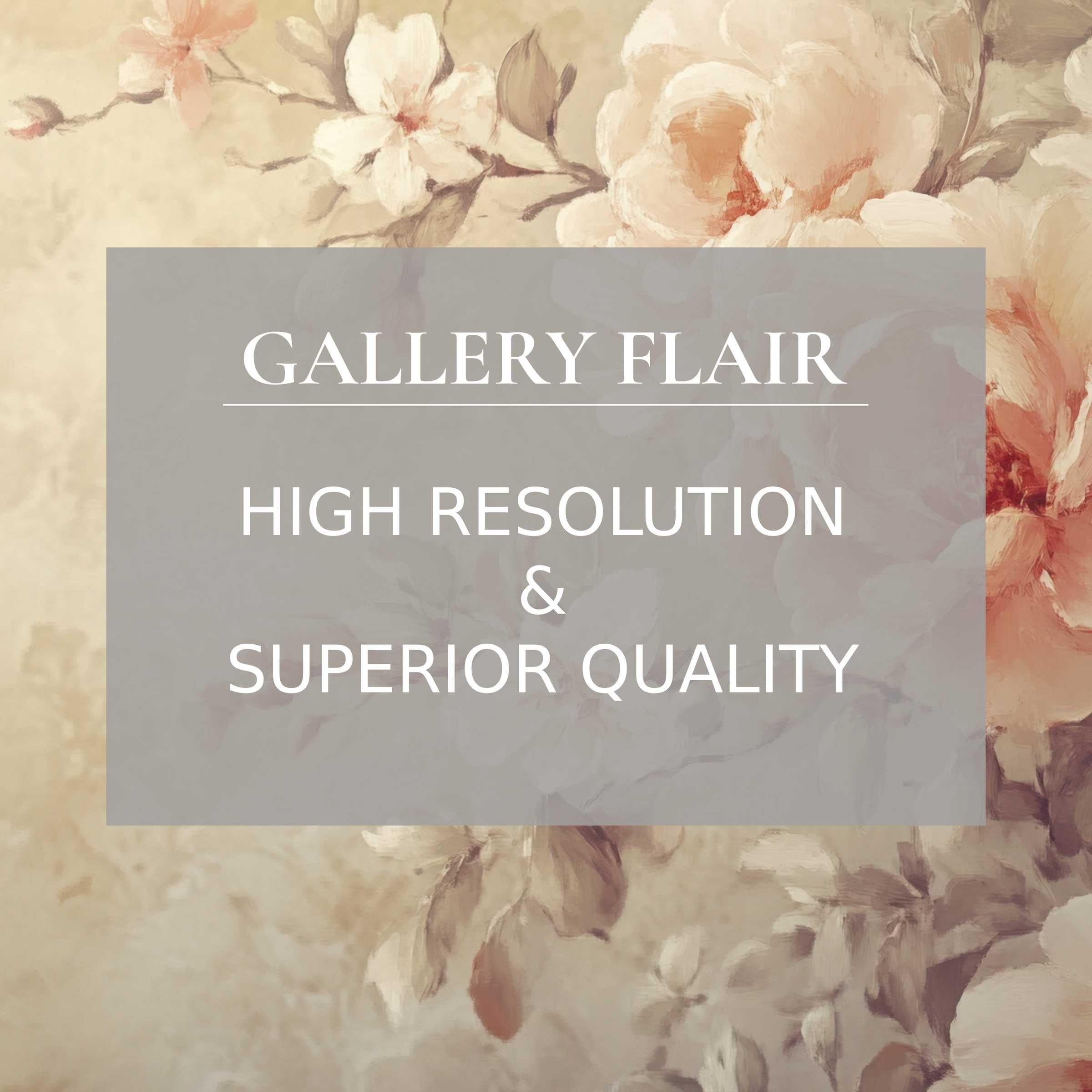 Calming botanical printable art with delicate blooms in soft hues, enhancing modern interiors with refined, high-resolution detail