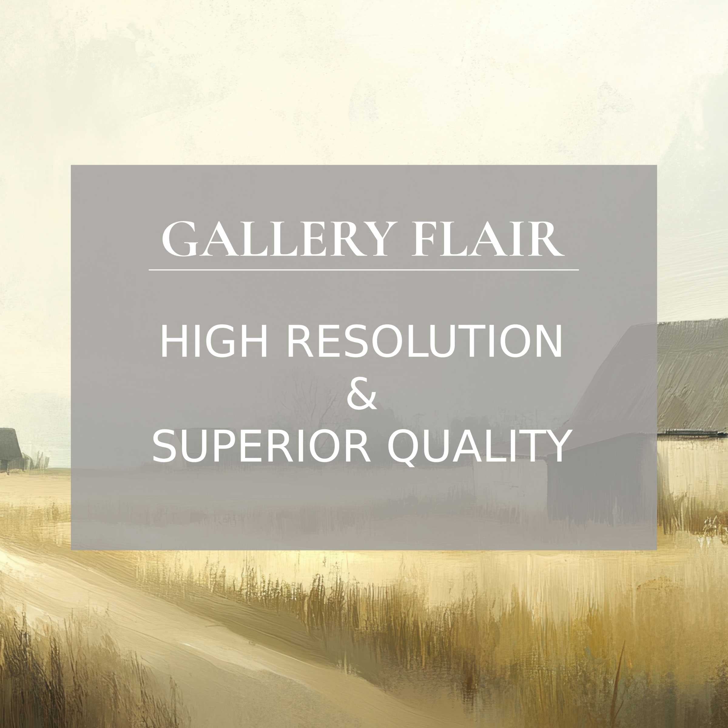 Elegantly rendered countryside scene with muted tones highlighting crisp details in this landscape Frame TV picture