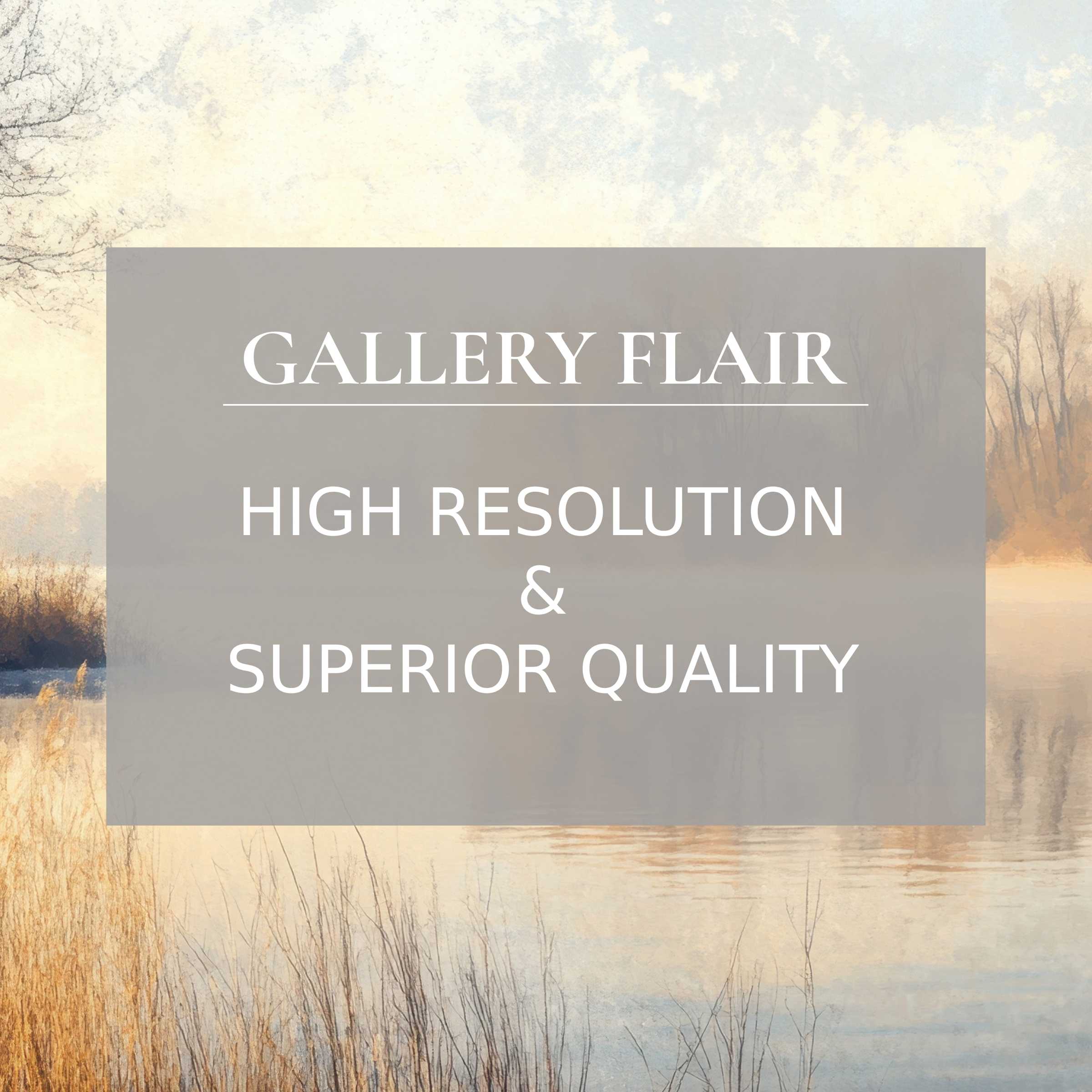Elegant winter Frame TV picture featuring high resolution and refined clarity in a serene, muted color palette