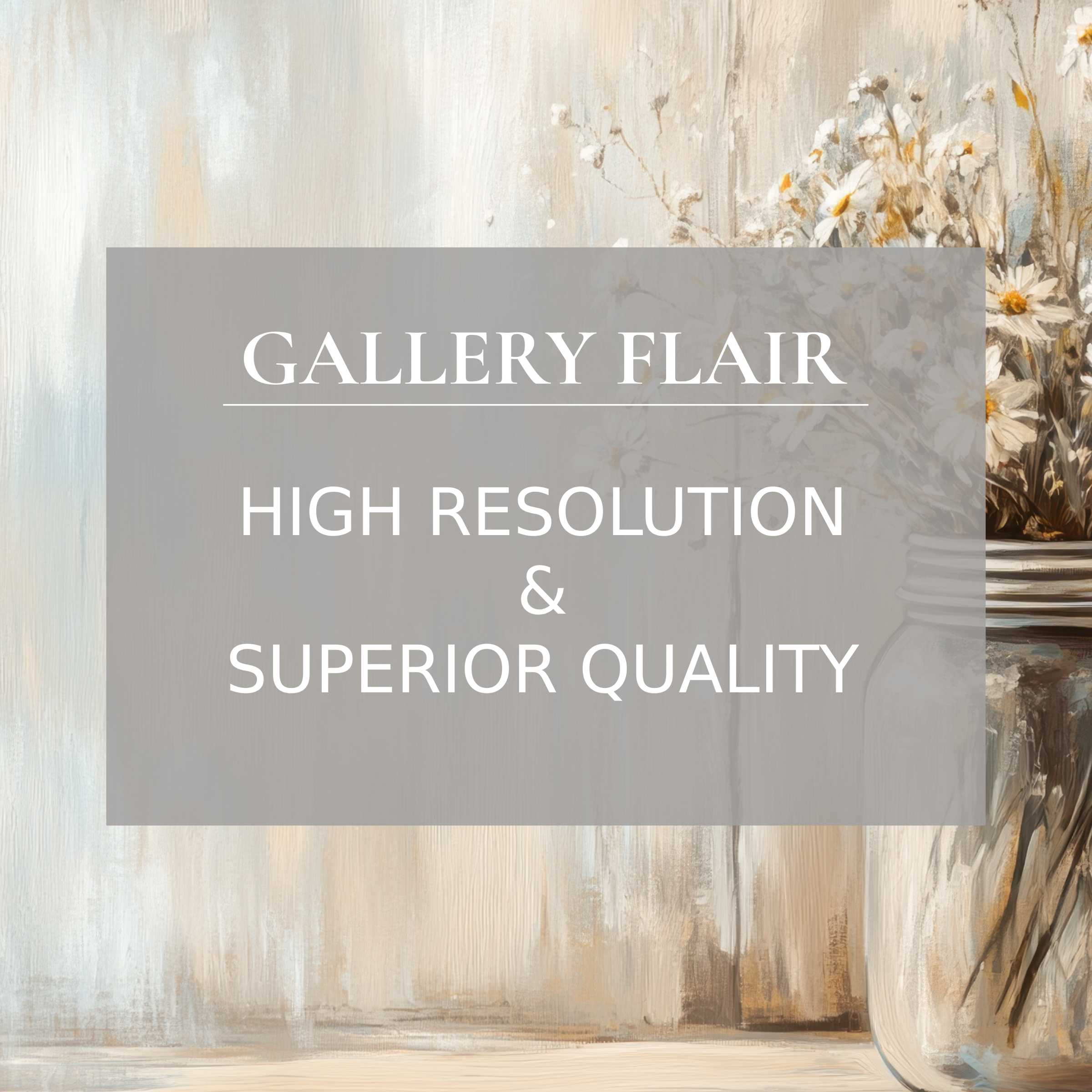 Elegant farmhouse Frame TV picture with high resolution and refined floral brushstrokes for superior clarity and style