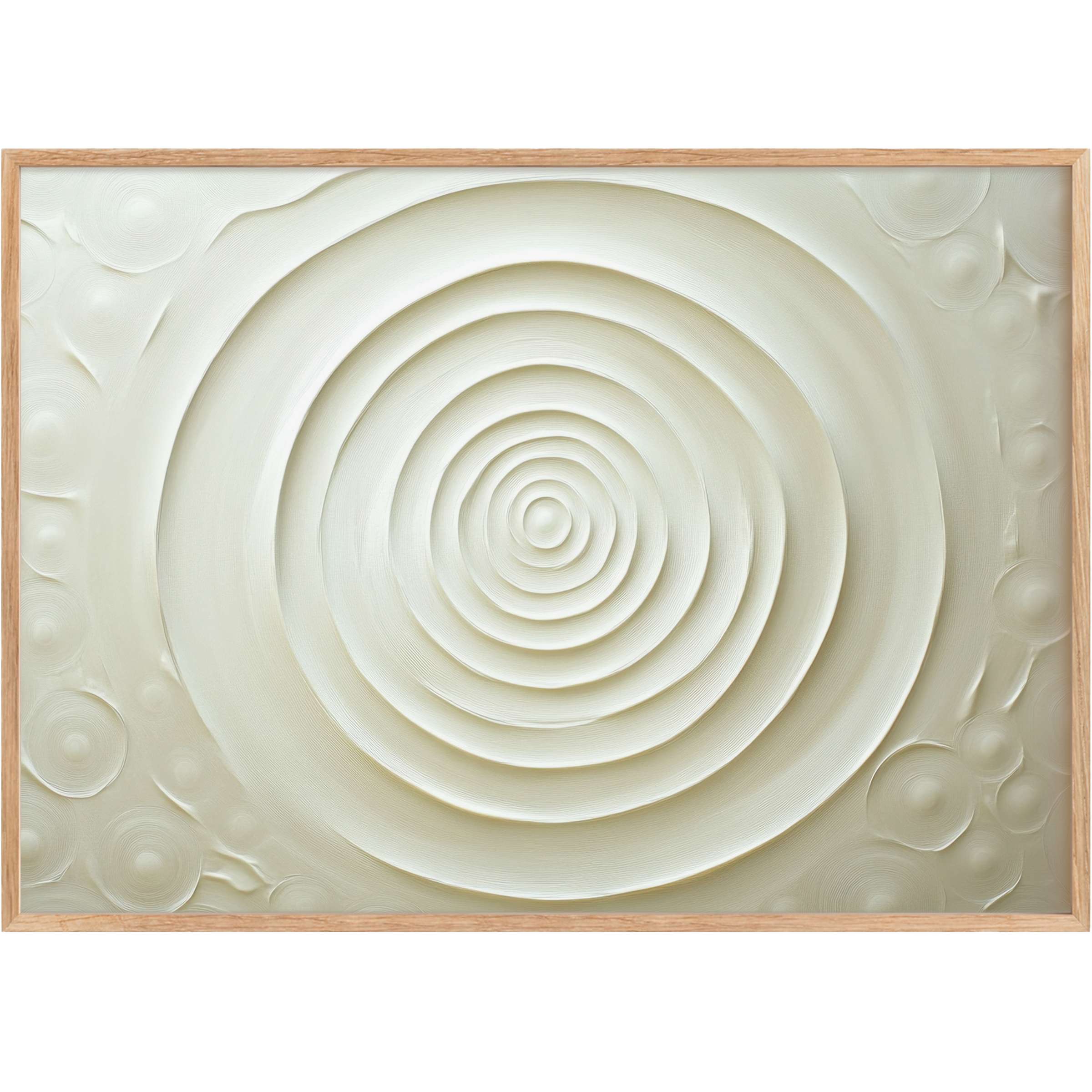Serene concentric waves in soft ivory tones create a calming, tactile aura-neutral printable wall art that elevates minimalist interiors