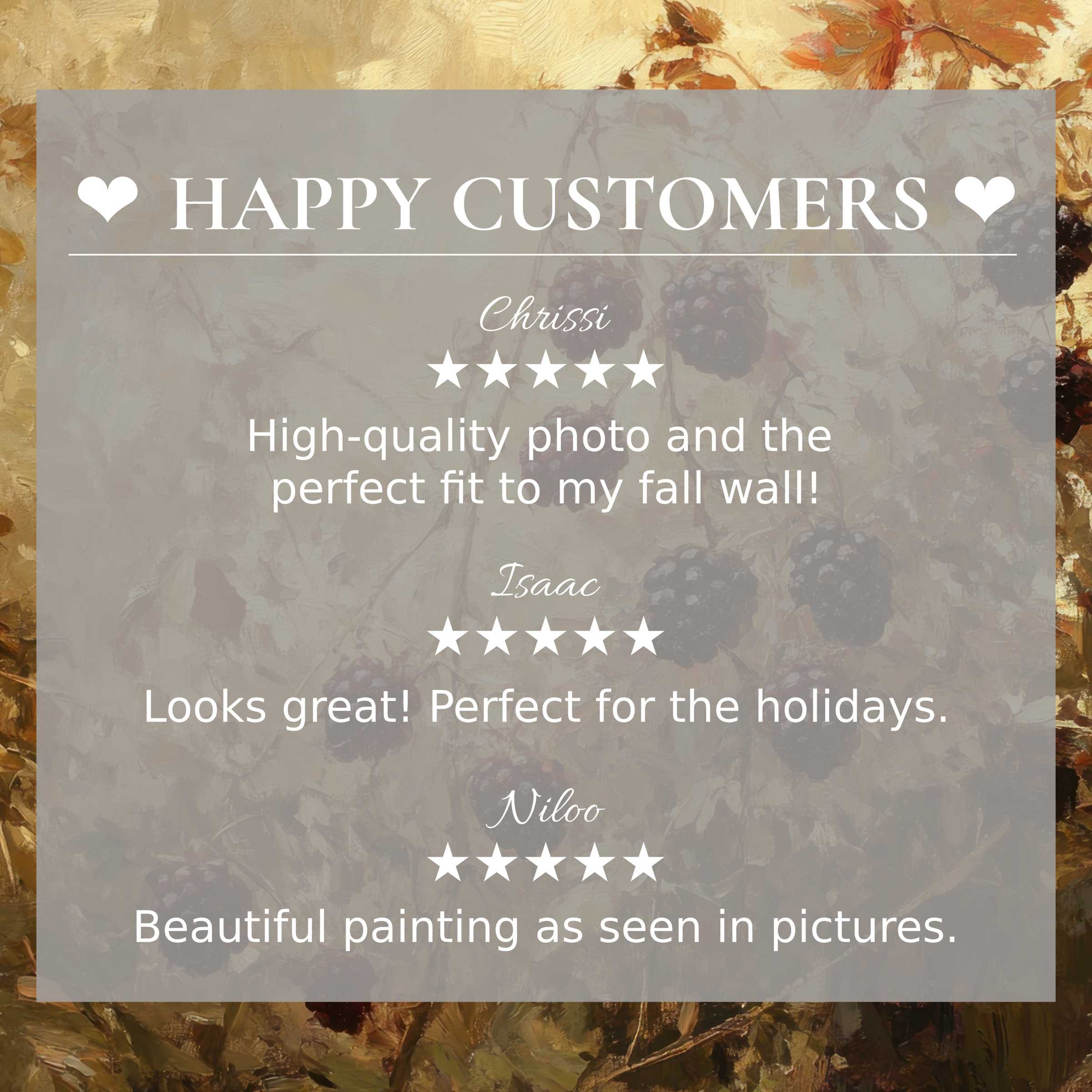 Elegant botanical art for Frame TV with abstract sunset hues and happy customer reviews building trust