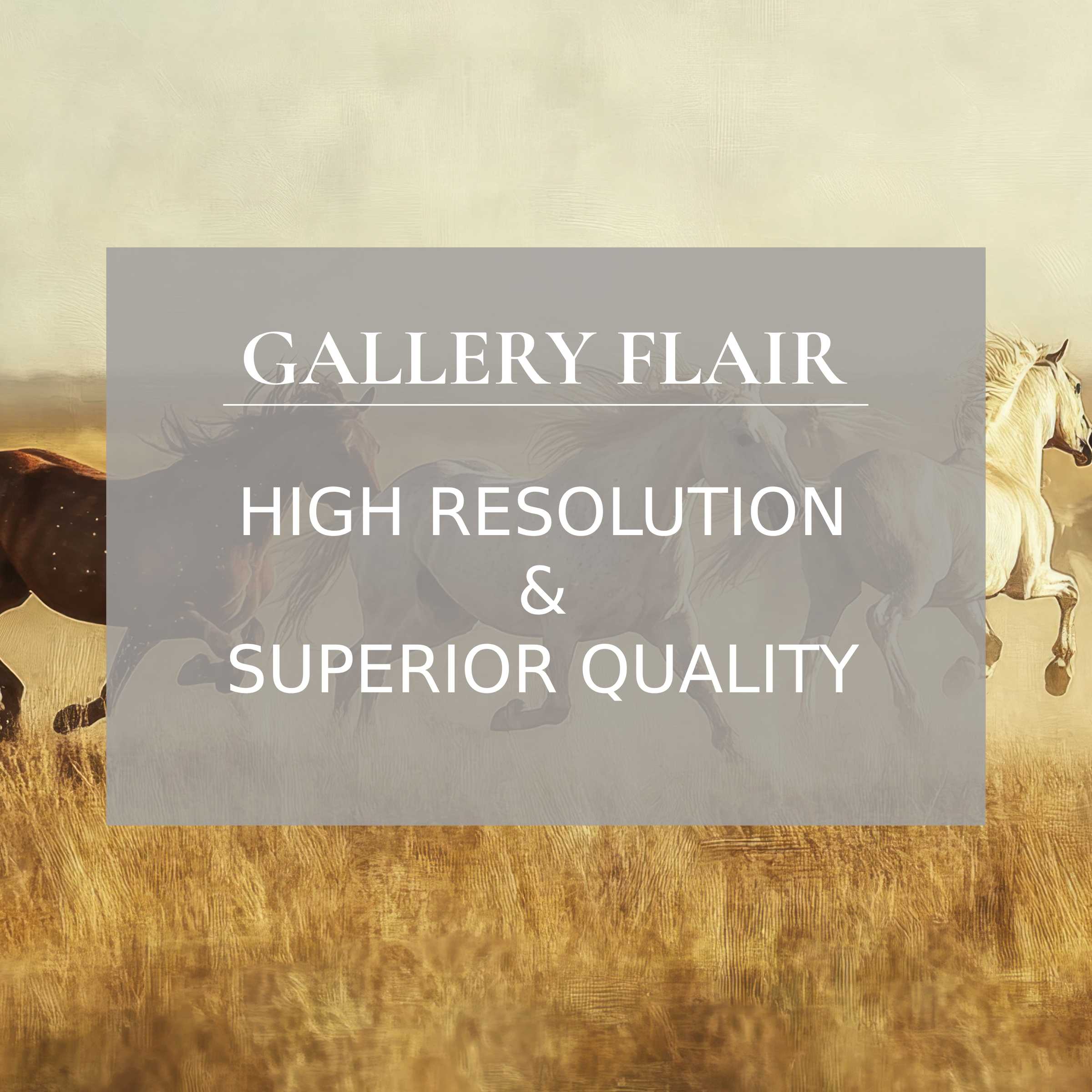 Vintage printable art capturing radiant horses in motion, elevating modern interiors with refined, high-resolution detail and dynamic elegance