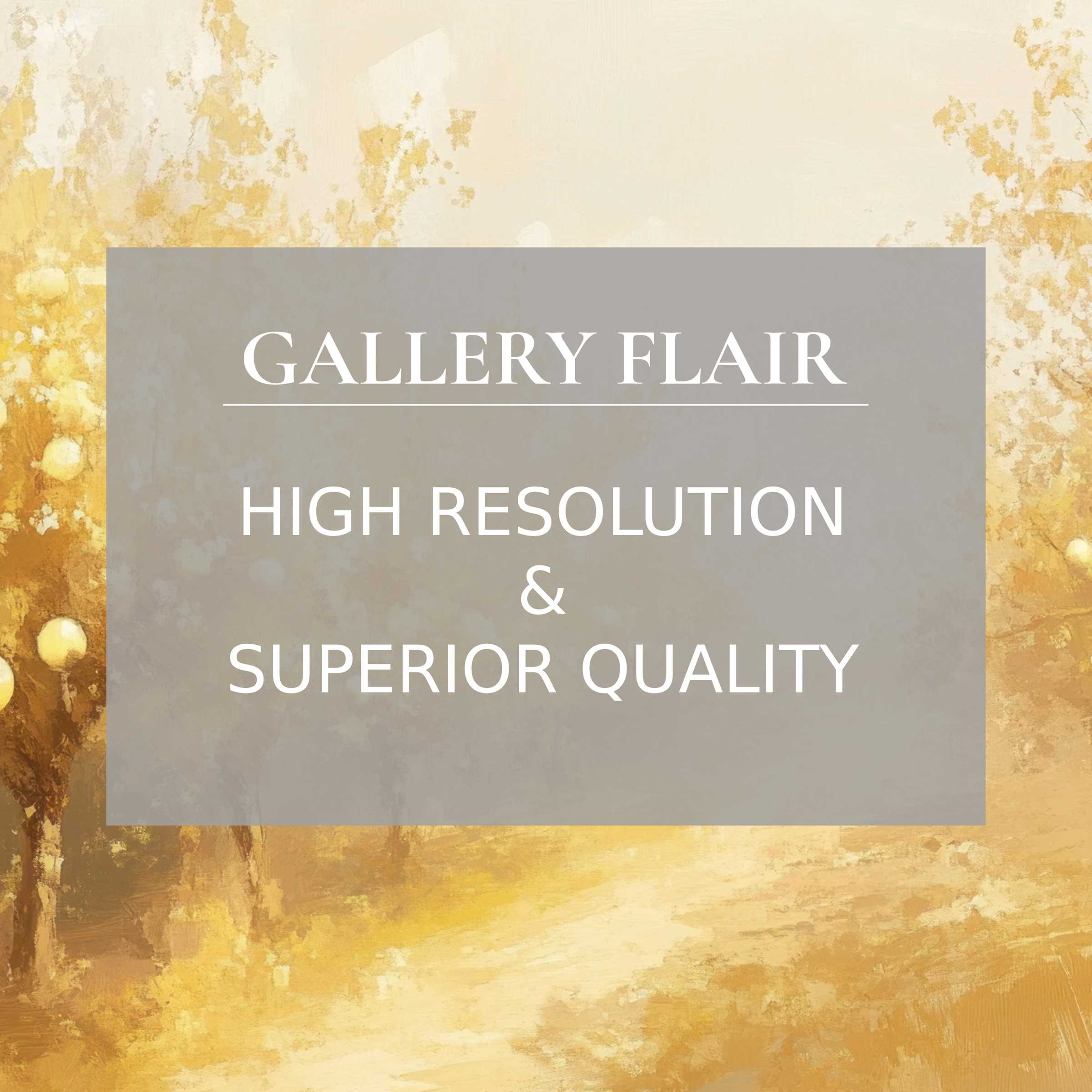 Elegant impressionistic fall landscape with warm gold tones, perfect as a refined fall Frame TV picture
