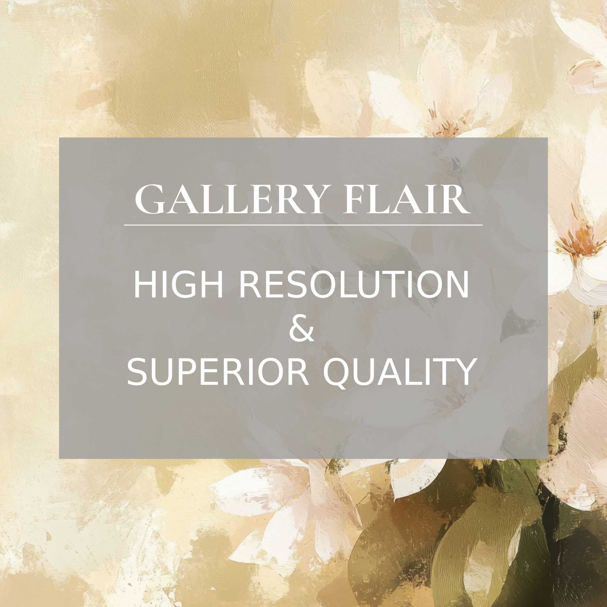 Elegant farmhouse Frame TV picture with soft floral brushstrokes, showcasing refined clarity and high-resolution detail