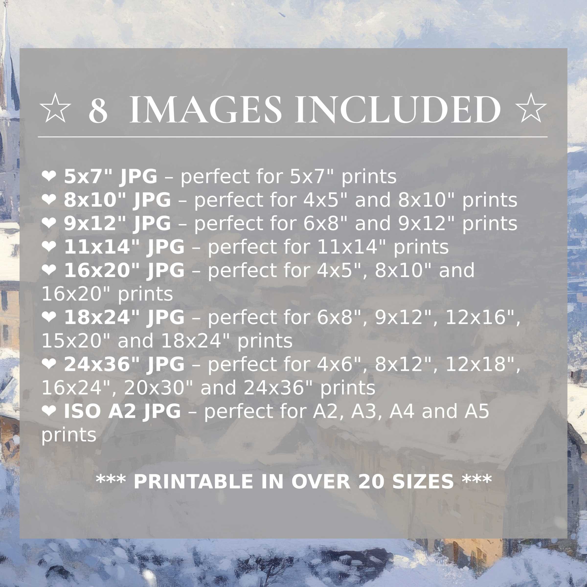 Winter digital print featuring a radiant blend of soft blues and creamy whites, delivering calming elegance and style Includes 8 high-quality sizes with download to effortlessly elevate modern interiors with versatile sophistication