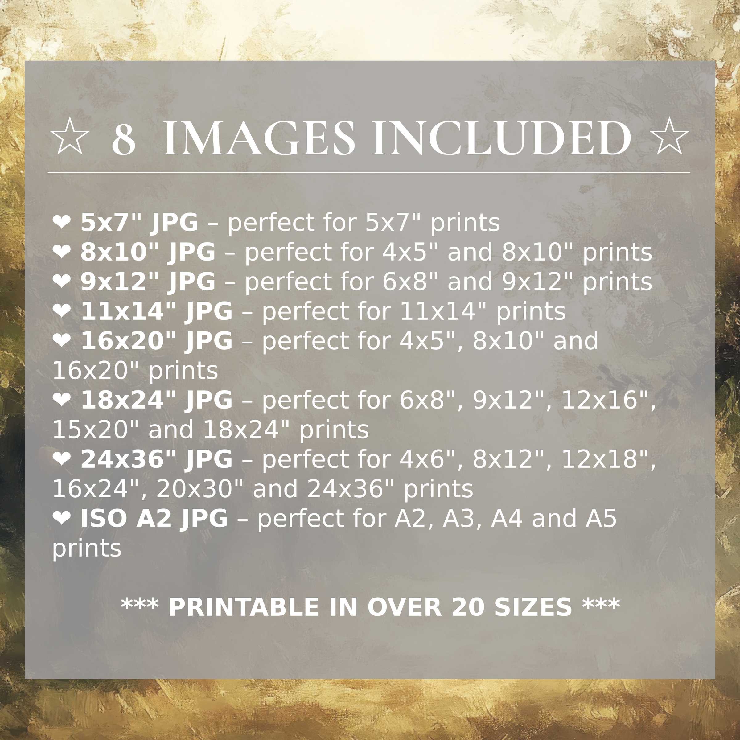 Fall digital print radiates warm amber and gold hues, elevating modern interiors with calming elegance; includes 8 high-quality sizes