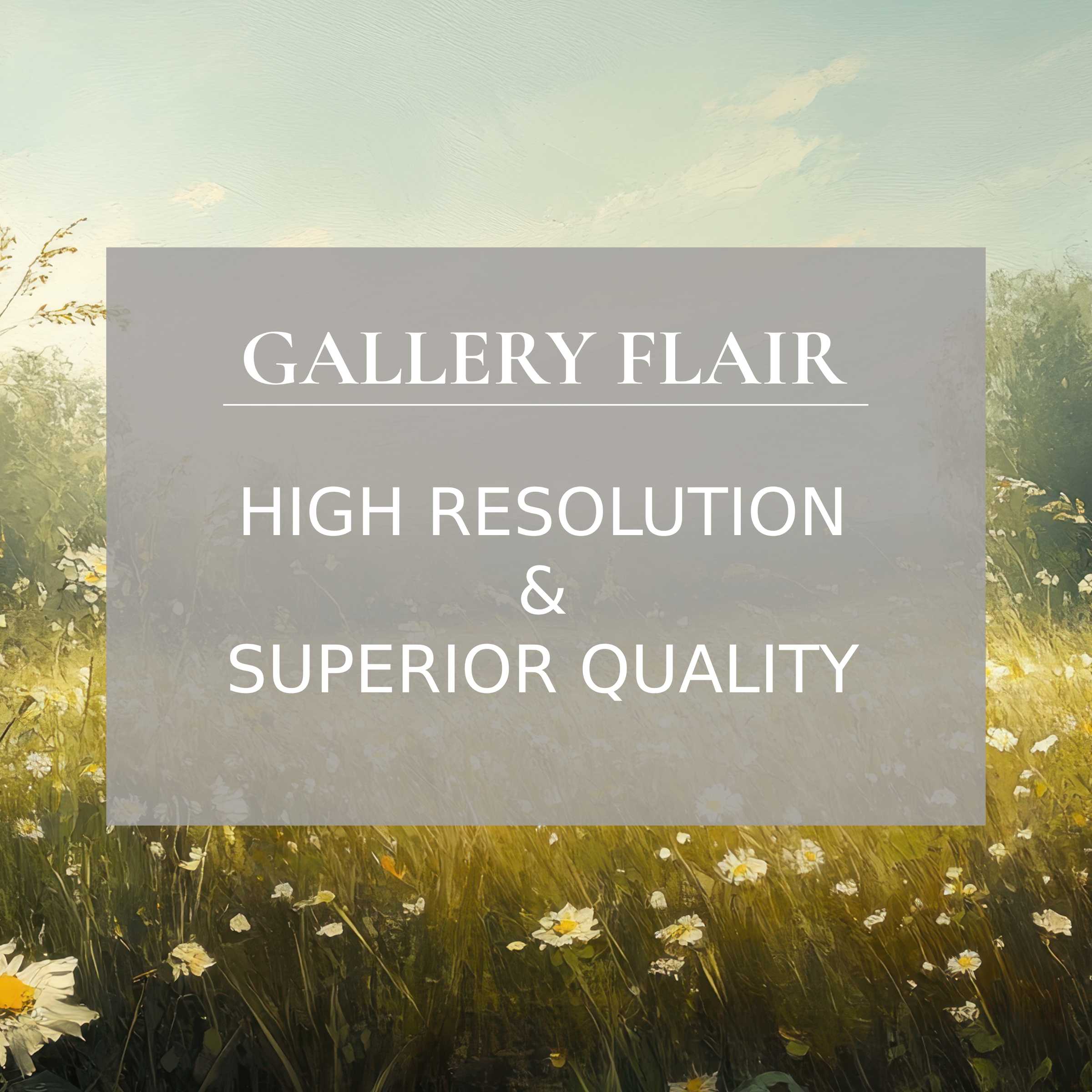 Botanical printable art capturing a serene wildflower meadow in radiant detail, perfect for elevating modern interiors