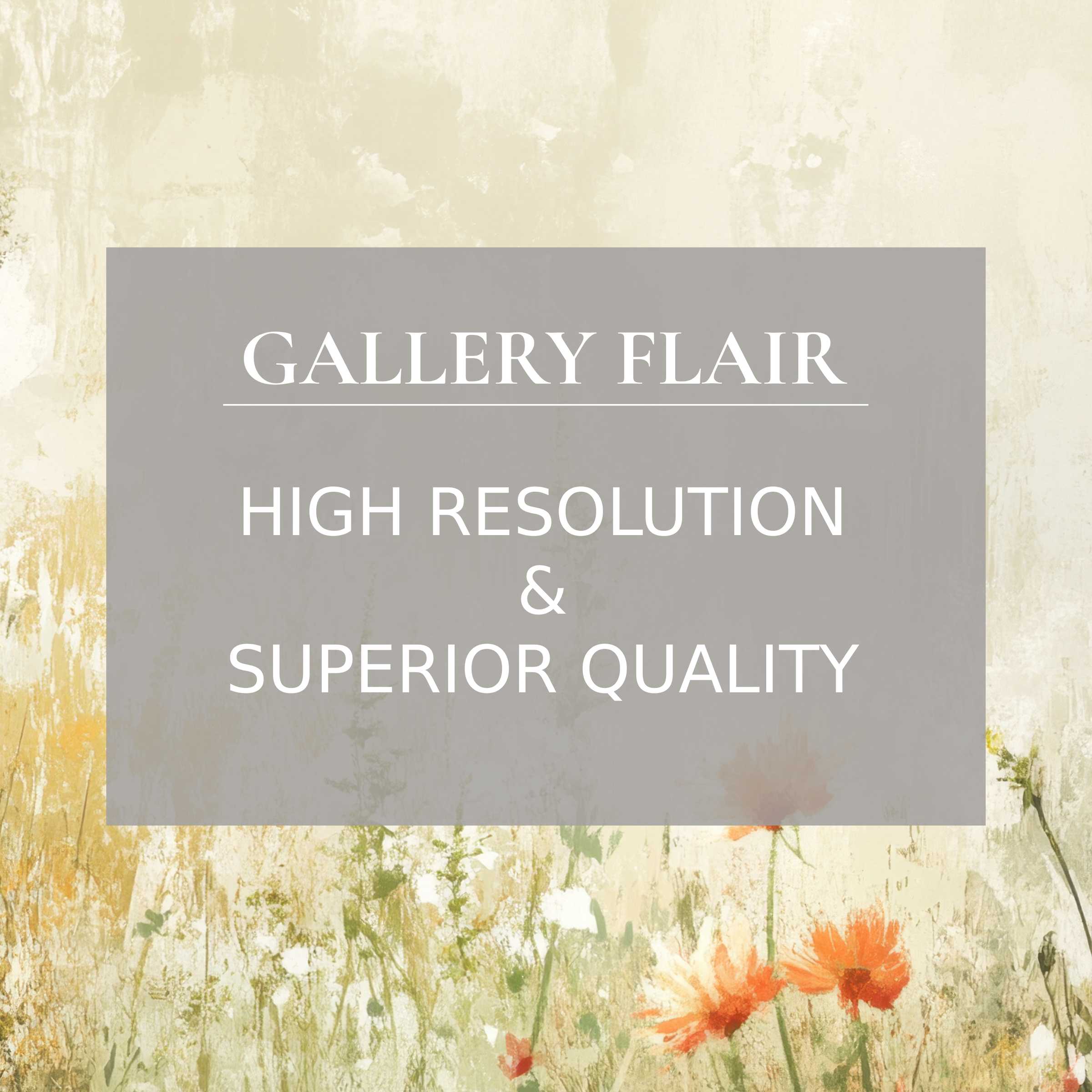 Vintage printable art featuring a radiant floral meadow, elevating serene modern interiors with exquisite, high-resolution detail