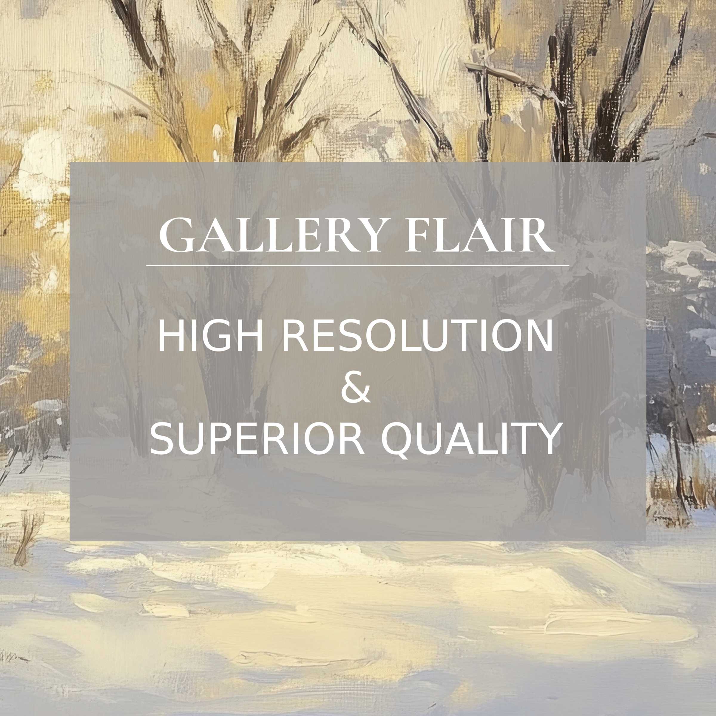 Elegant winter Frame TV picture showcasing refined brushwork and crisp visual clarity in high resolution
