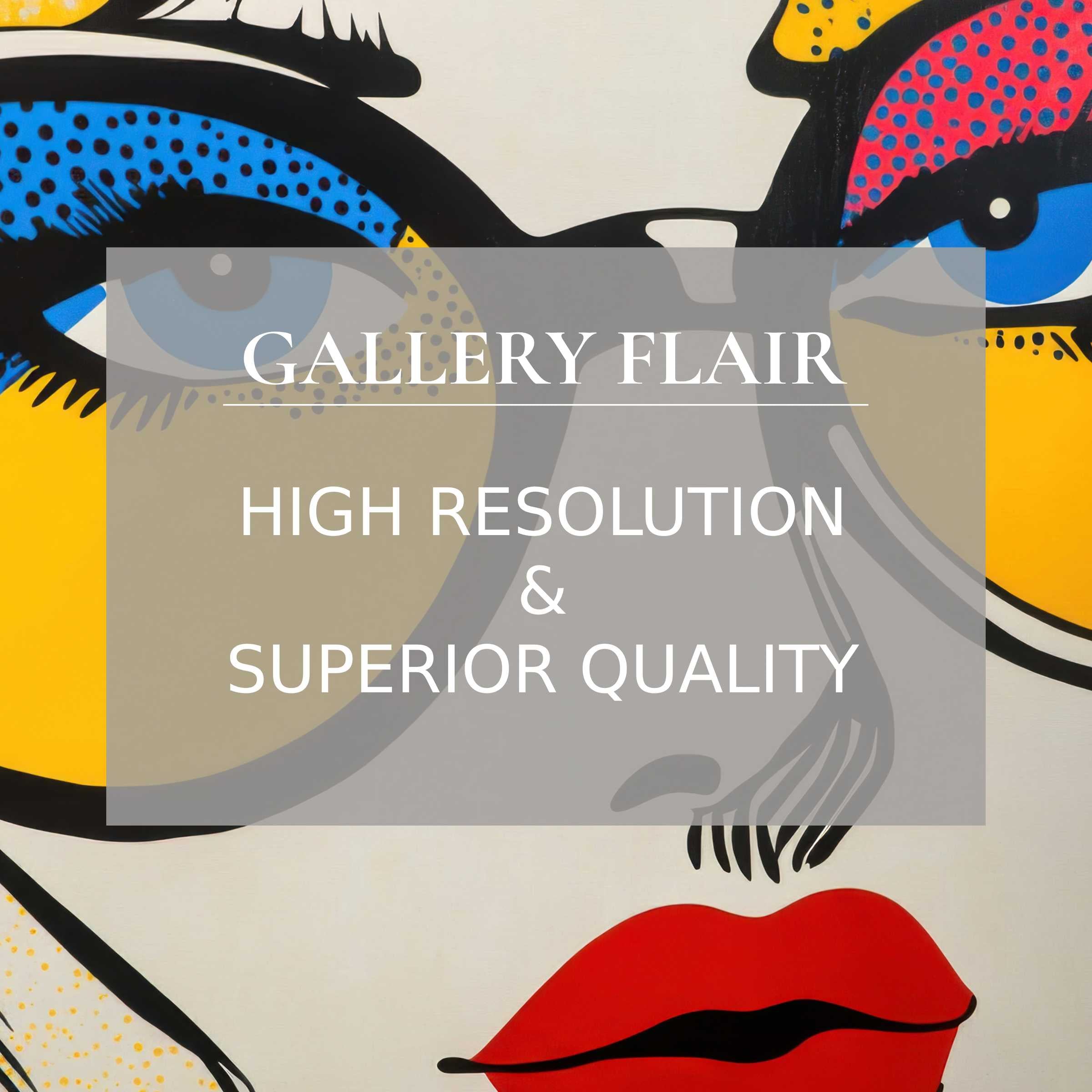 Bold modern printable art featuring vibrant, graphic details and radiant colors, perfect for elevating sophisticated living spaces