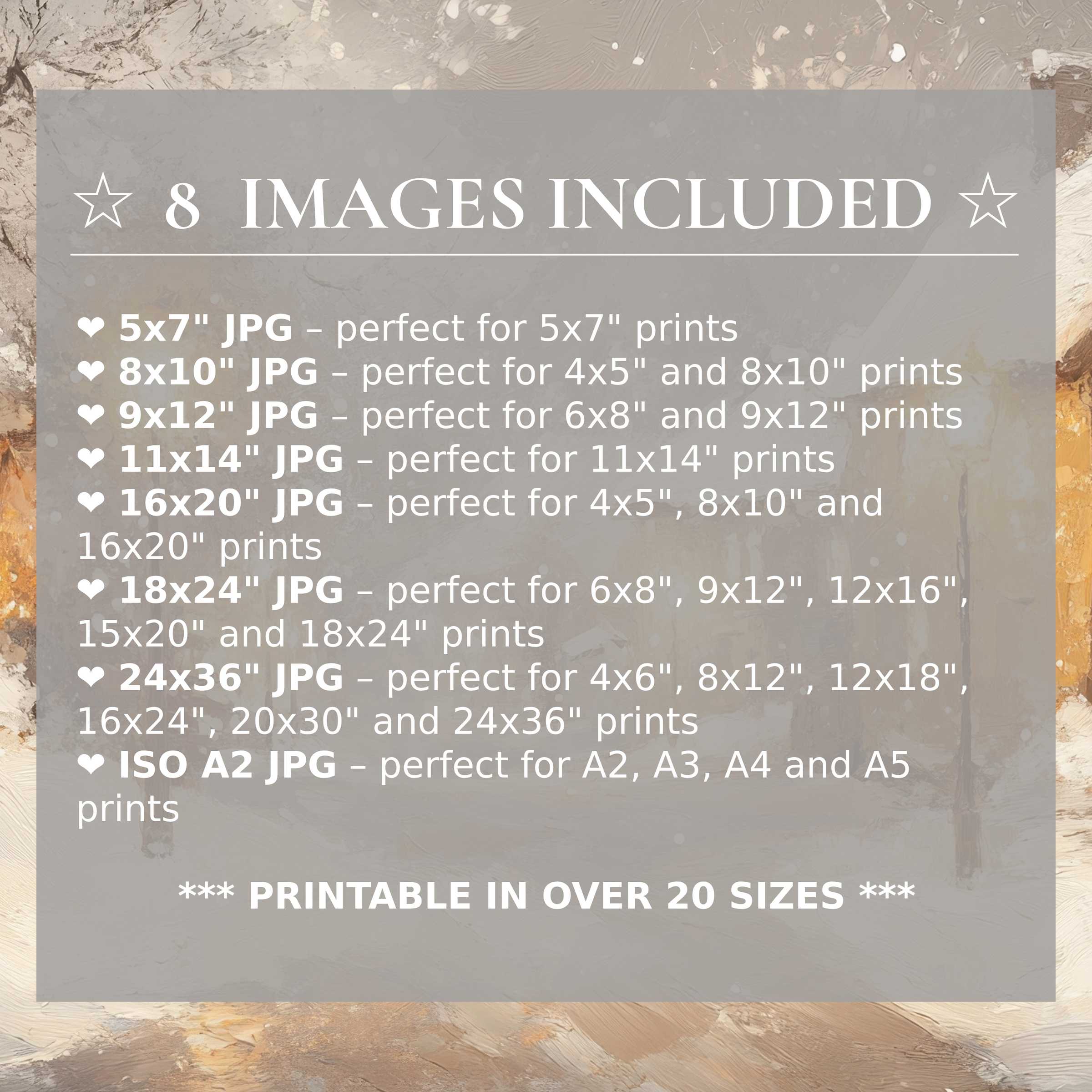 Winter digital print radiates serene, muted taupe and soft white hues, elevating modern interiors with timeless style and 8 high-quality sizes included