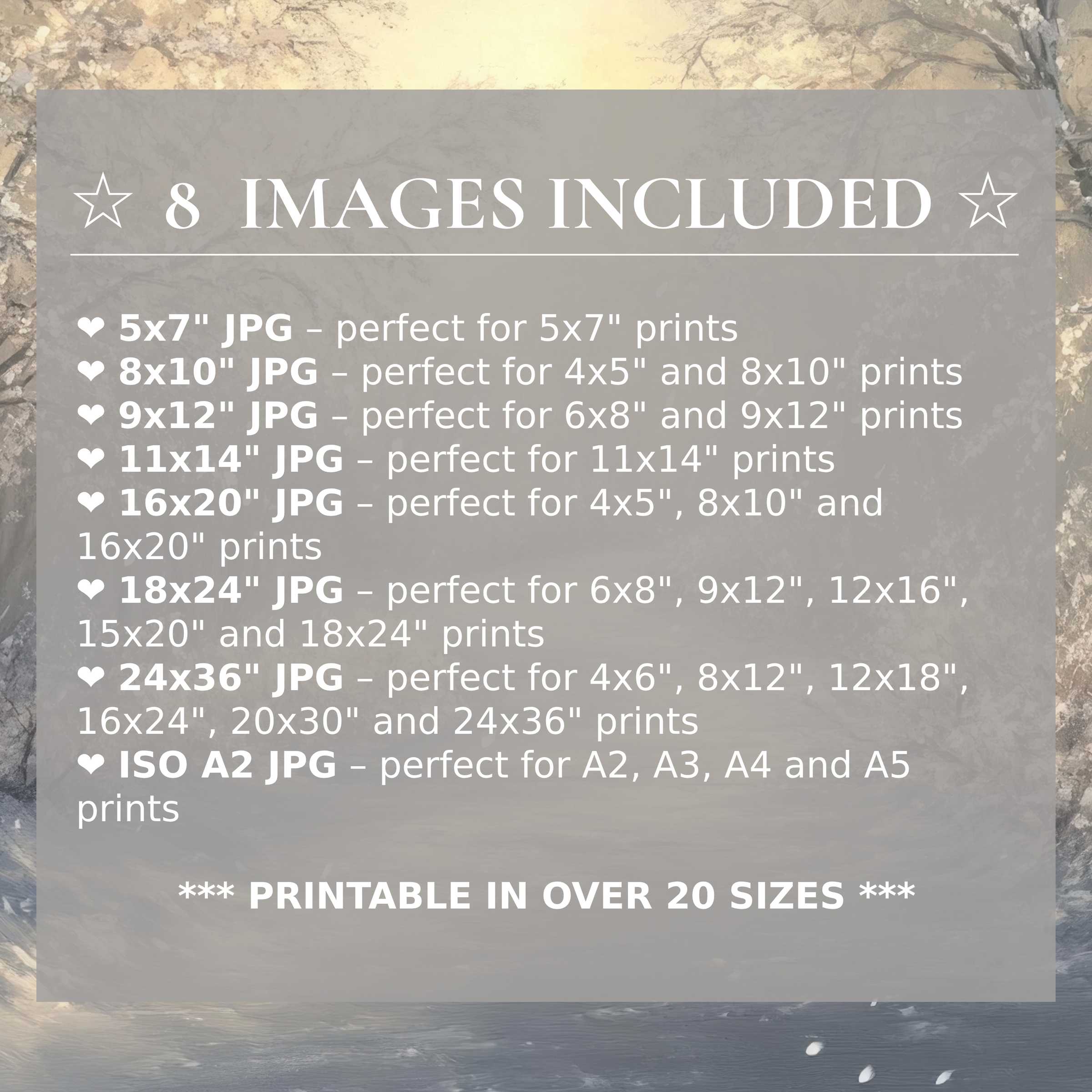 Radiant Christmas digital print in warm golds and muted blues, elevating modern interiors with elegance; includes 8 high-quality sizes