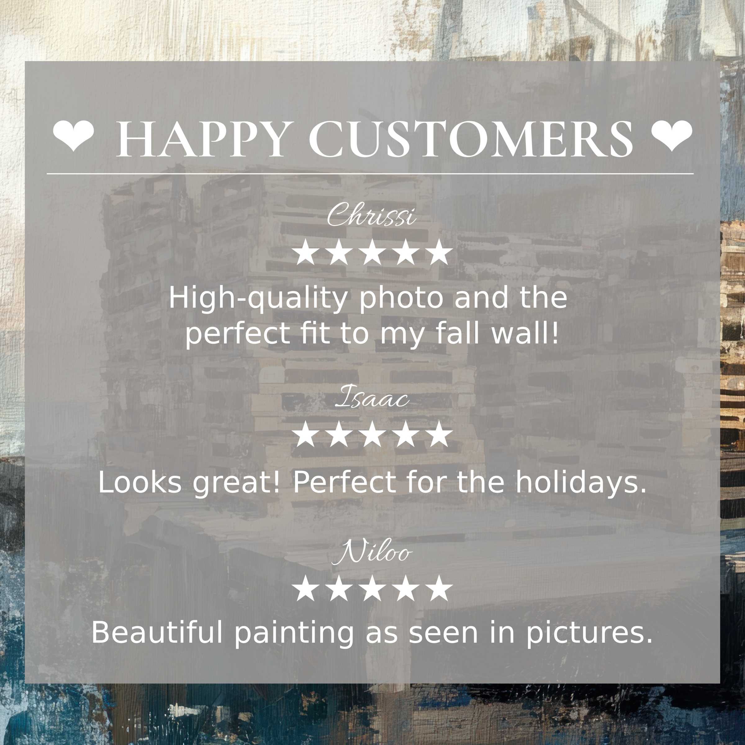 Coastal art for Frame TV with abstract muted tones; happy customer reviews build trust in elegant, quality home decor