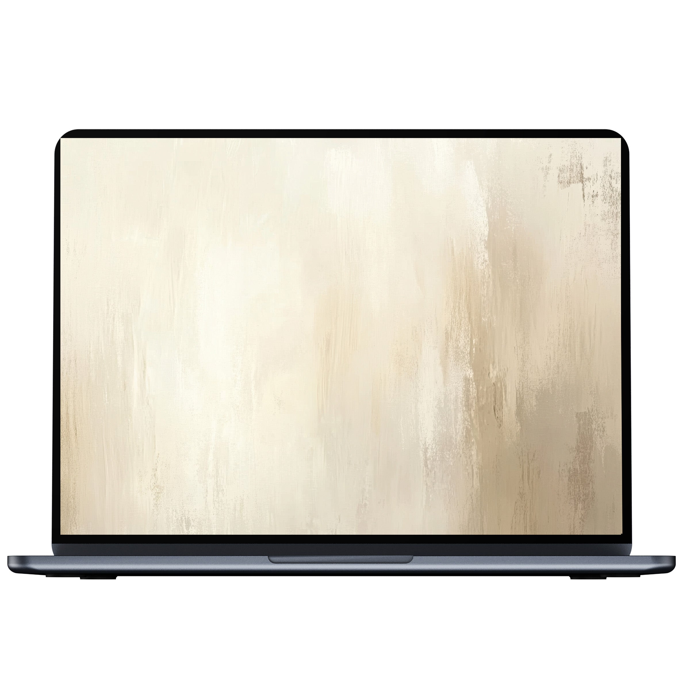 Elegant abstract desktop wallpaper digital download with soft beige and cream tones evokes calm, perfect for PC, laptop use