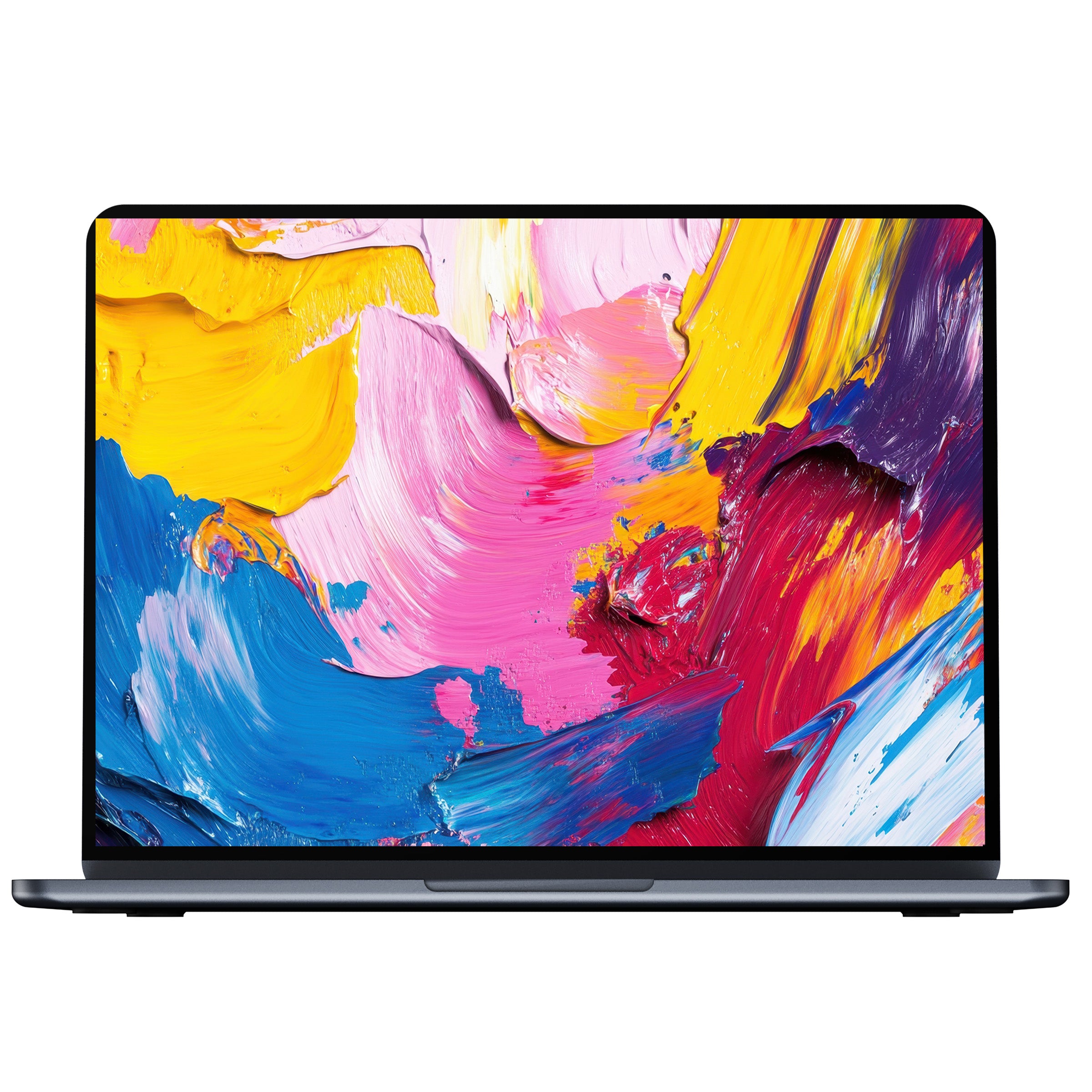 Vibrant abstract desktop wallpaper blends rich colors and textures for inspiring calm on PC, laptop, or Mac digital download