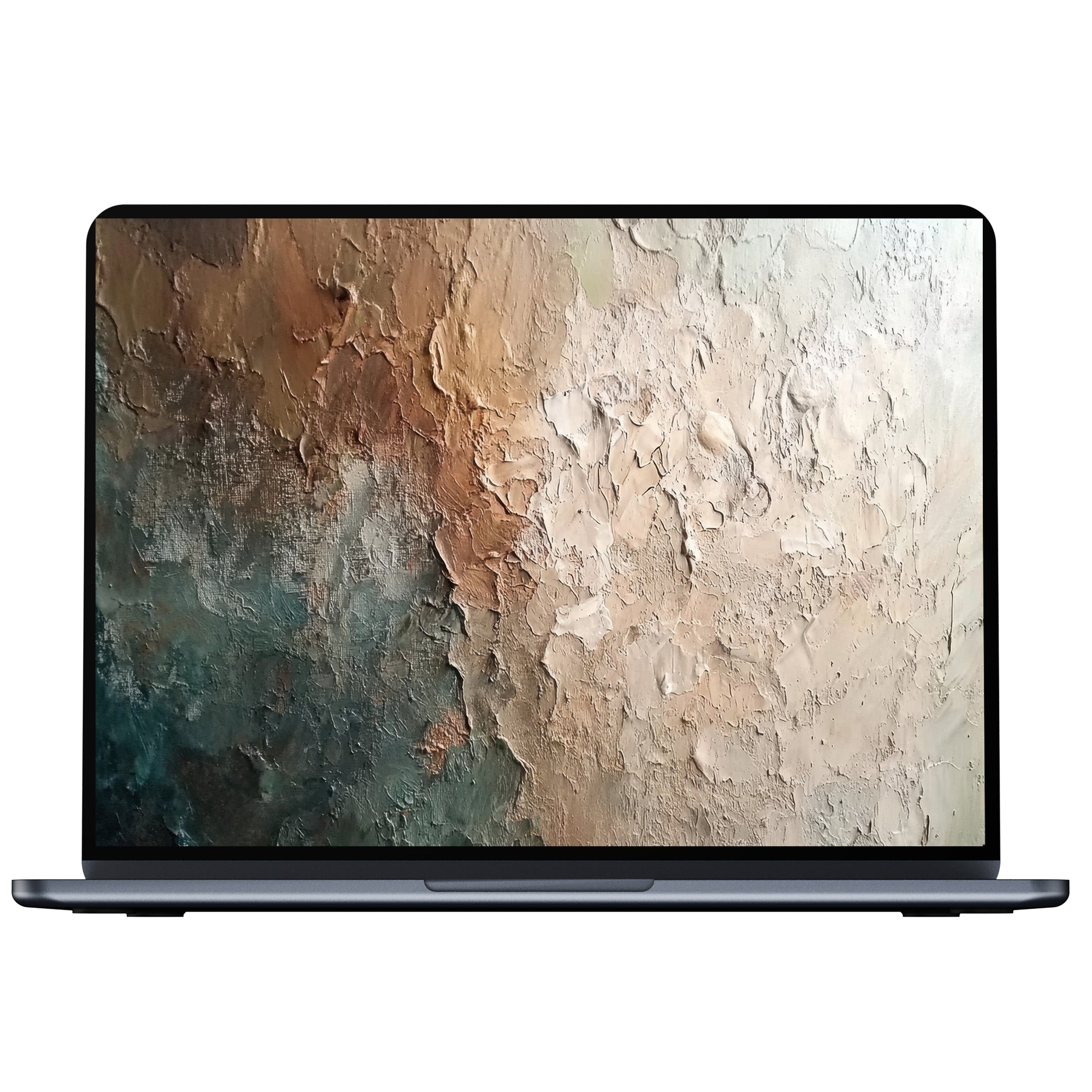 Elegant abstract desktop wallpaper for pc or laptop featuring textured earth tones and serene mood digital download for inspiration
