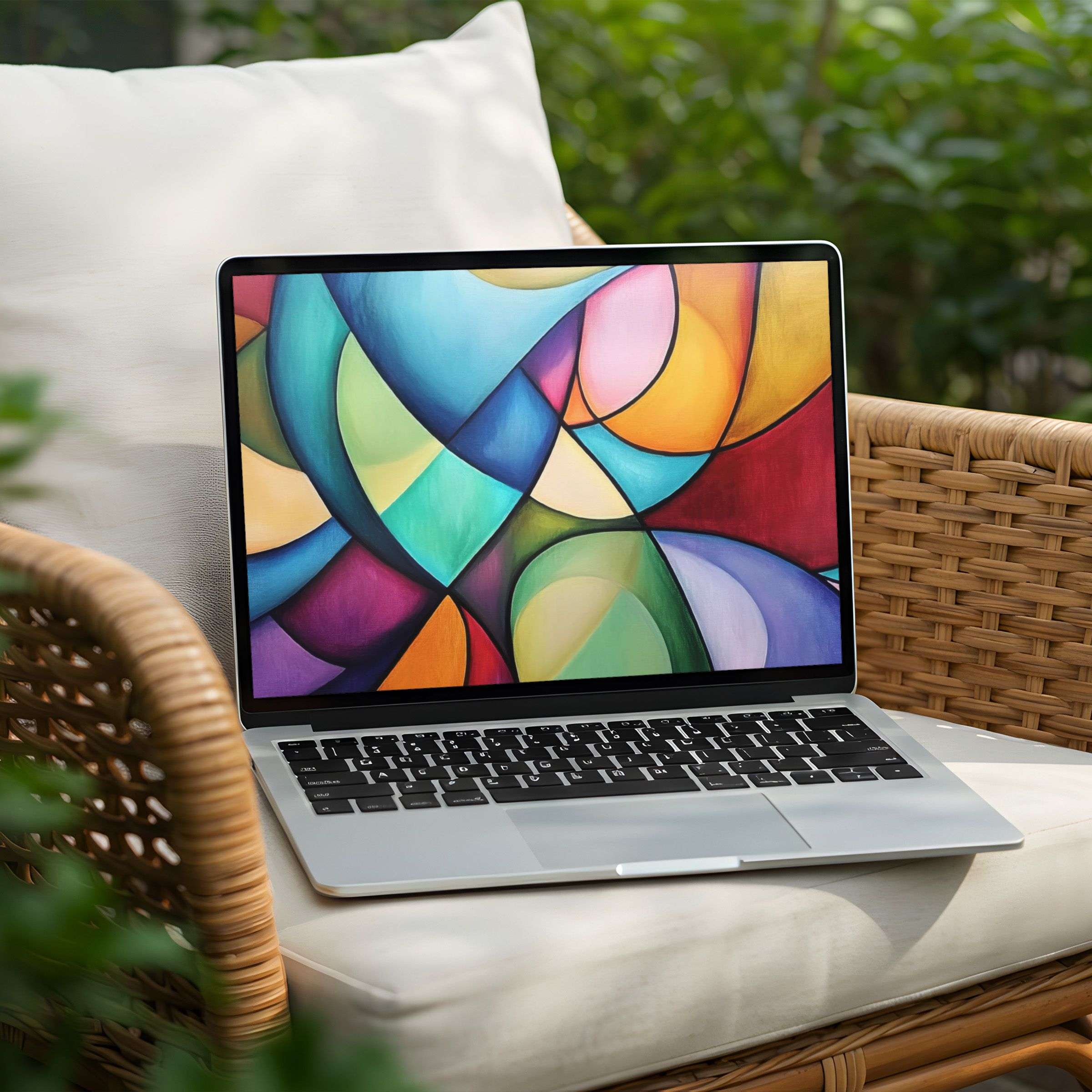 Elegant abstract desktop background for instant download on PC or Laptop offering calm inspiration with artistic flair