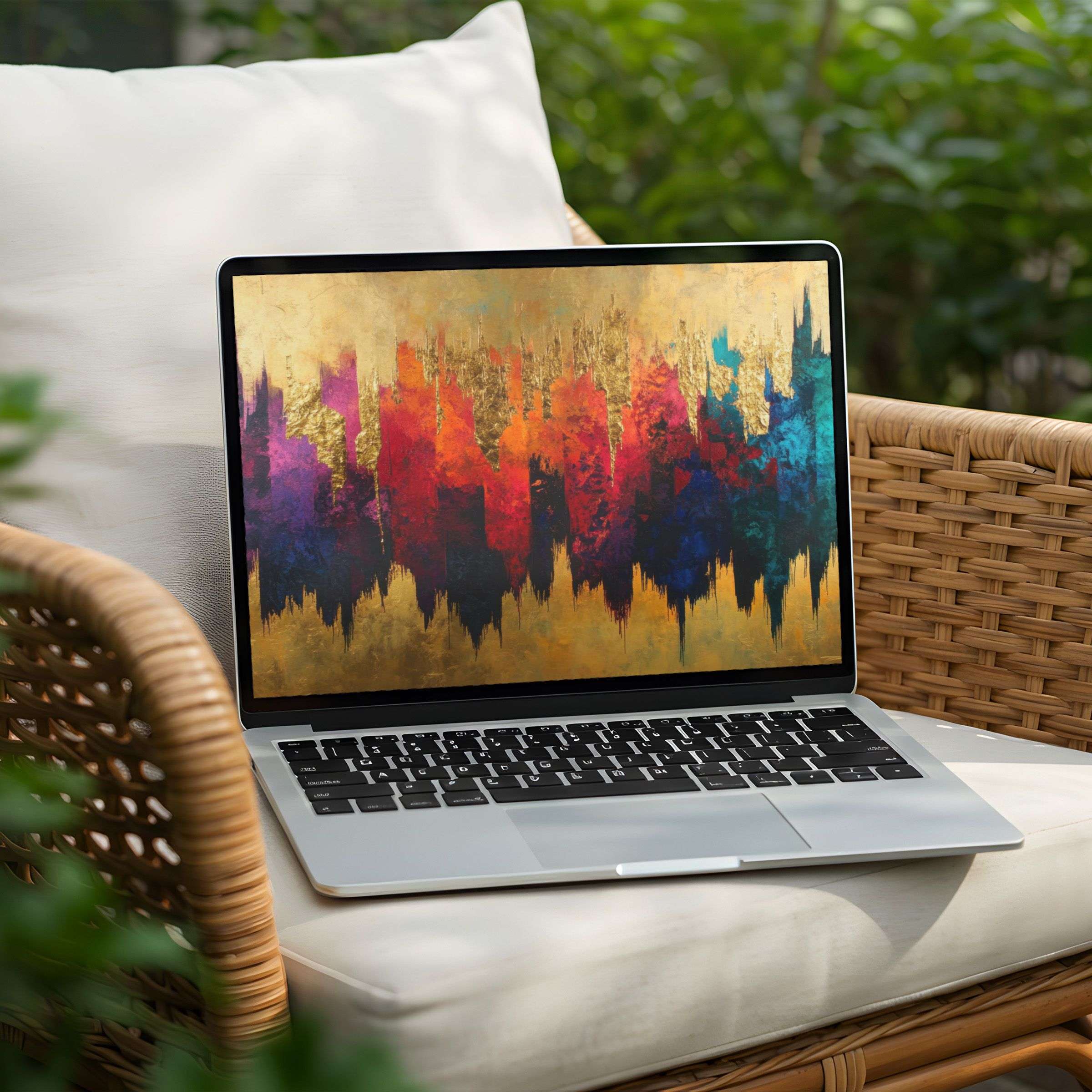 Vibrant abstract desktop background for PC and Laptop adds elegance and calm to your workspace with instant download option