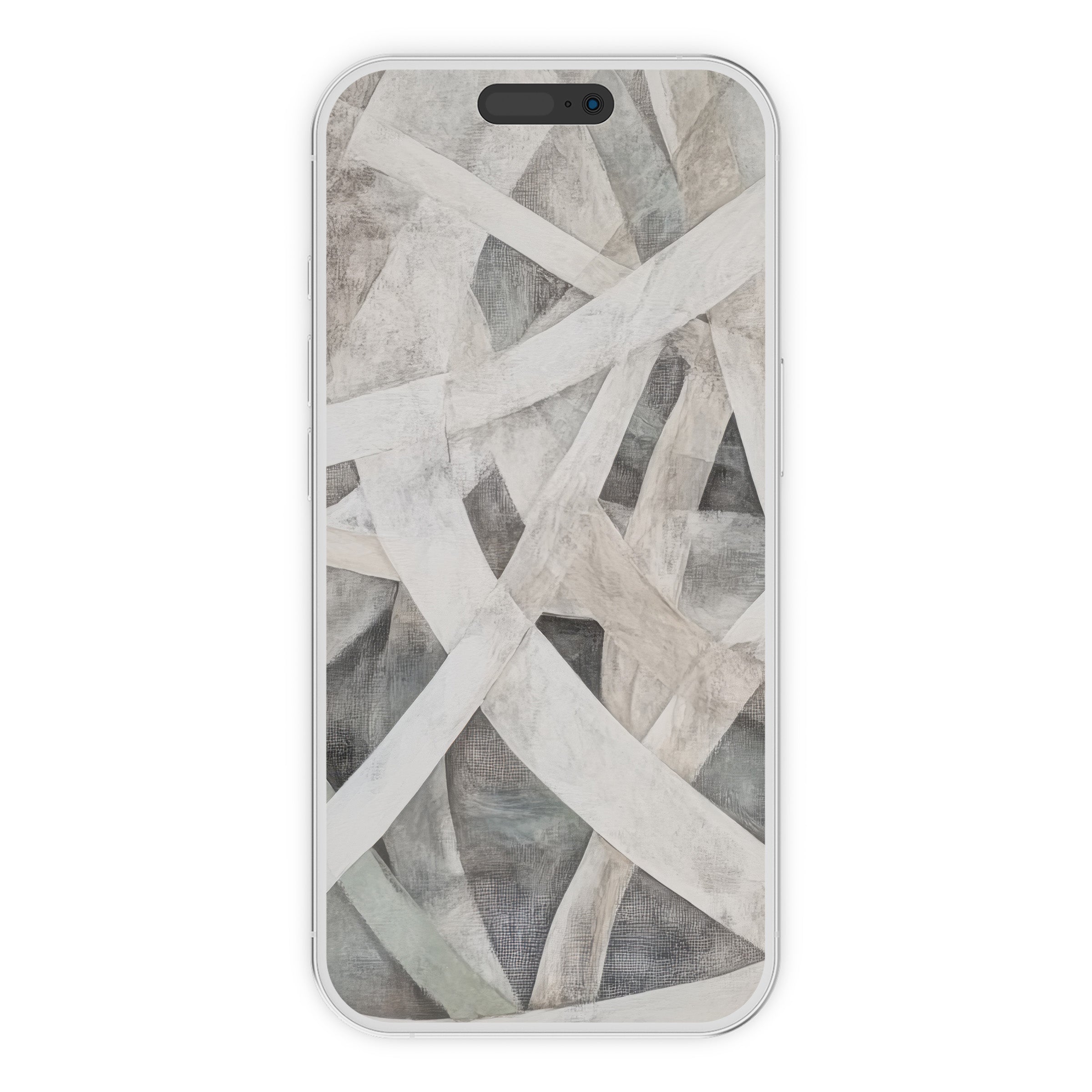 Elegant abstract iPhone wallpaper with soft neutral hues and textured design for a calming phone background digital download