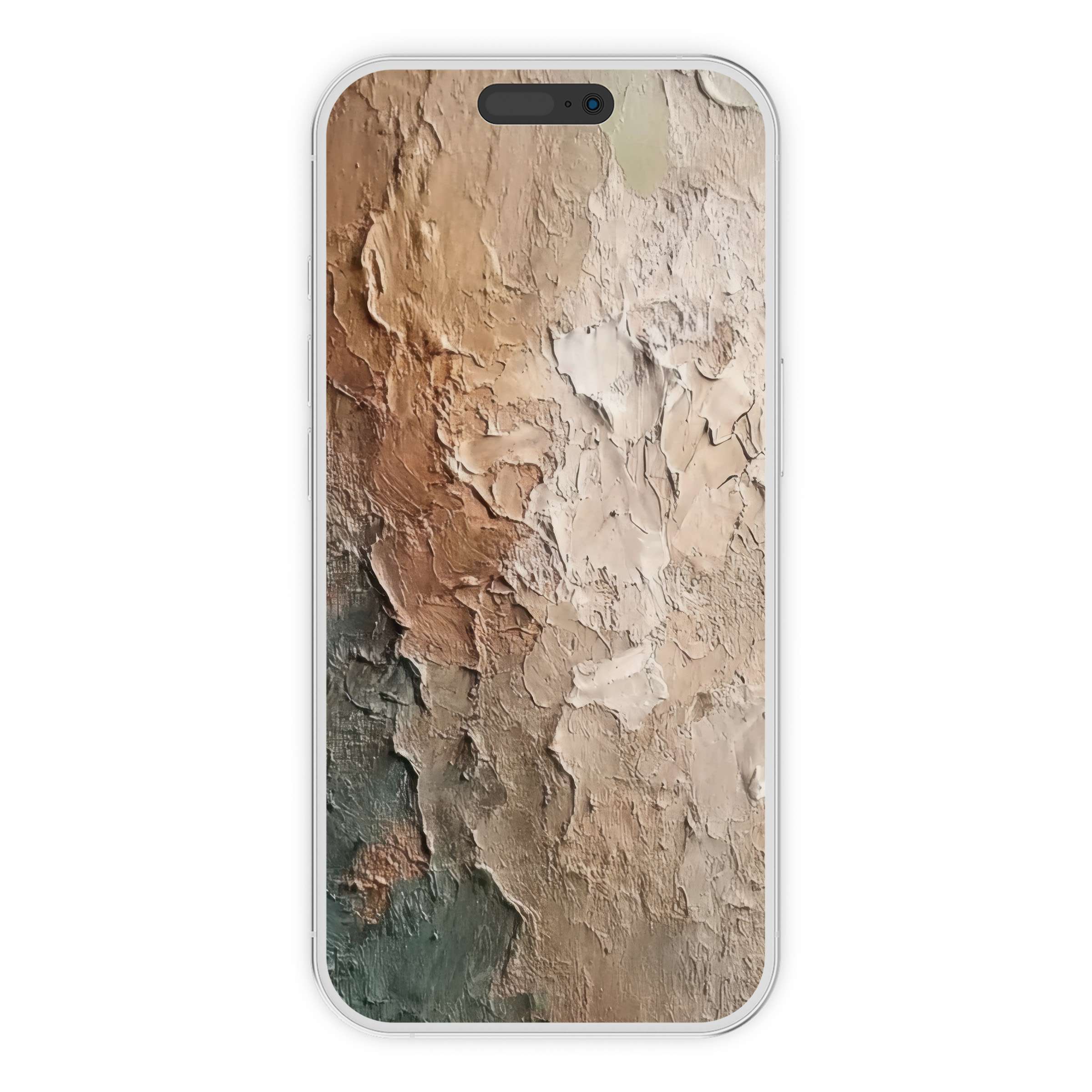 Textured earth tones blend in this abstract iPhone wallpaper offering a serene phone background for digital download on all devices