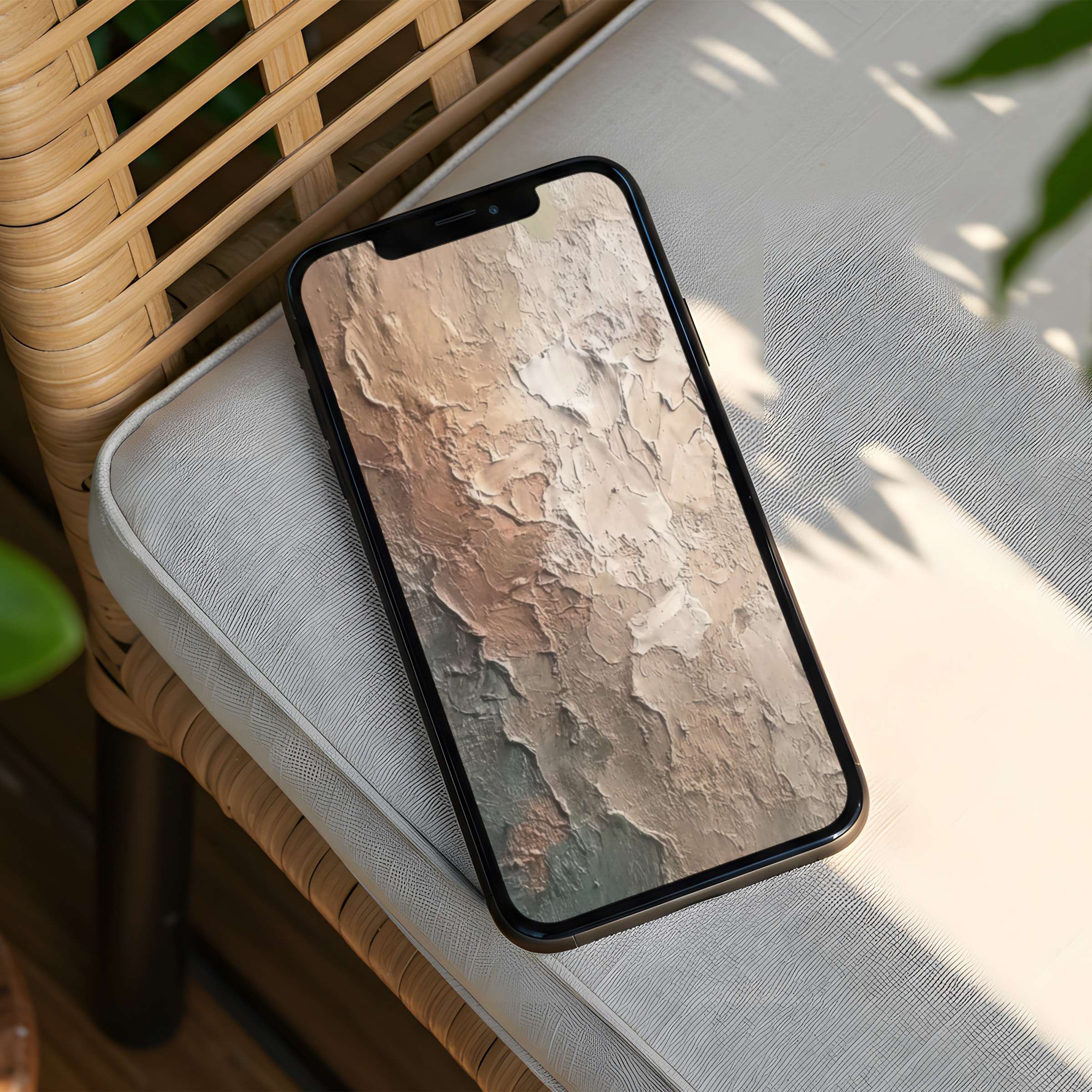 Earth-toned textured abstract iPhone background for instant download to elevate your phone with calming, elegant design vibes