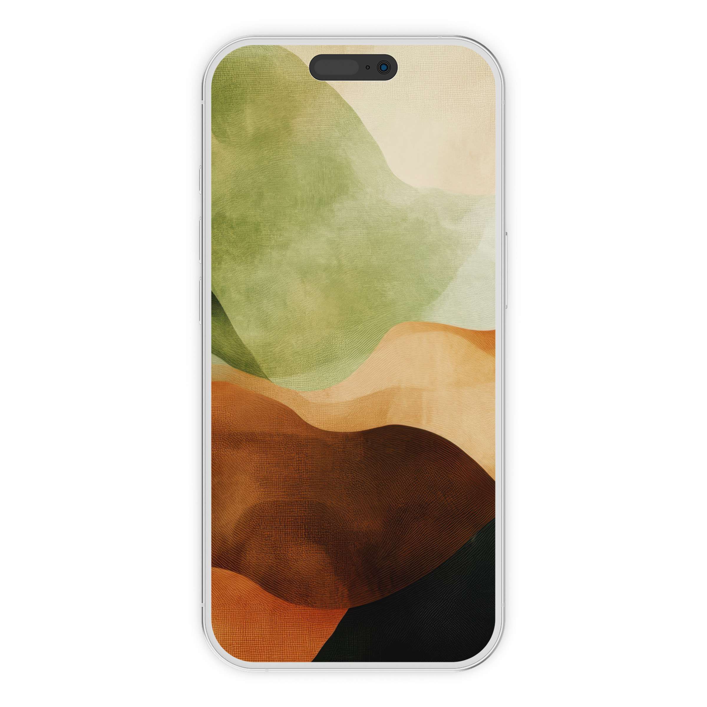 Elegant abstract iPhone wallpaper, featuring earth tones and calming textures, perfect phone background as a digital download art piece