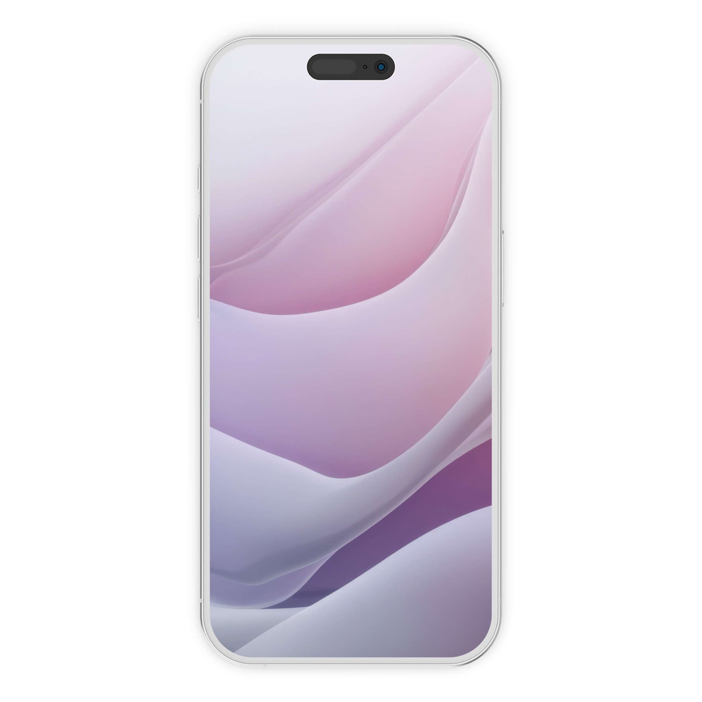 Abstract iPhone wallpaper features soft pink and lavender swirls for a serene phone background digital download suitable for all devices
