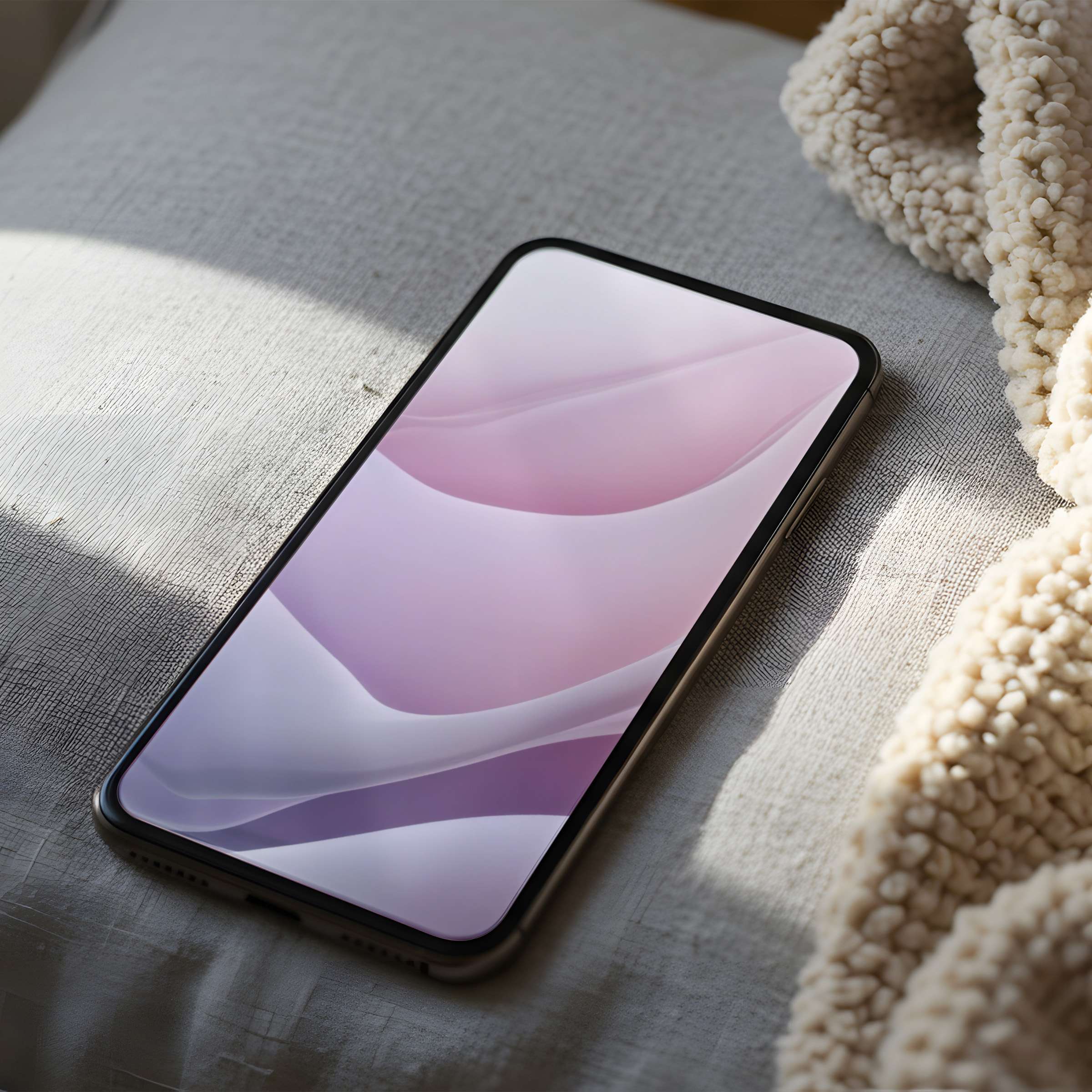 Soft, pink abstract phone wallpaper exudes calm and elegance on your iPhone or Android, perfectly fitting any serene space