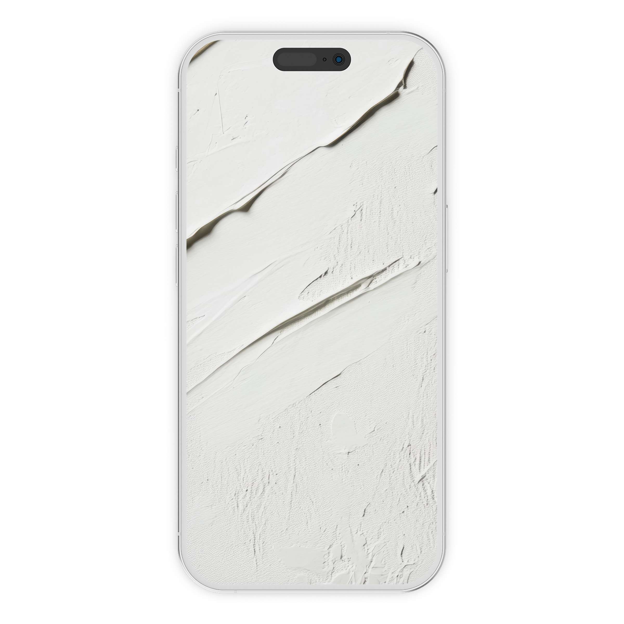Elegant abstract iPhone wallpaper in soothing white textured style, perfect phone background for digital download and serene aesthetics