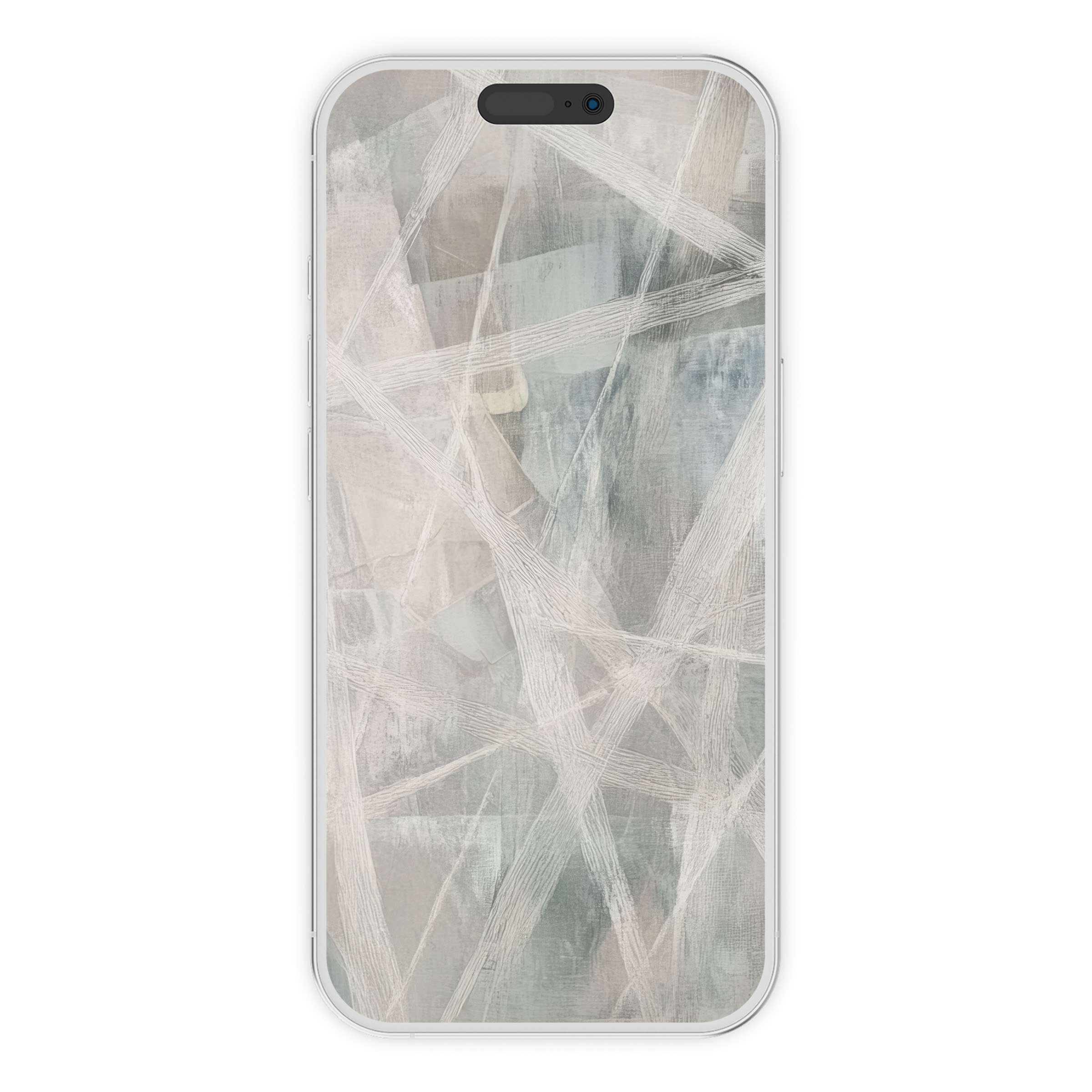 Elegant abstract iPhone wallpaper featuring calming neutral tones and textured layers, perfect as a digital download for phone background
