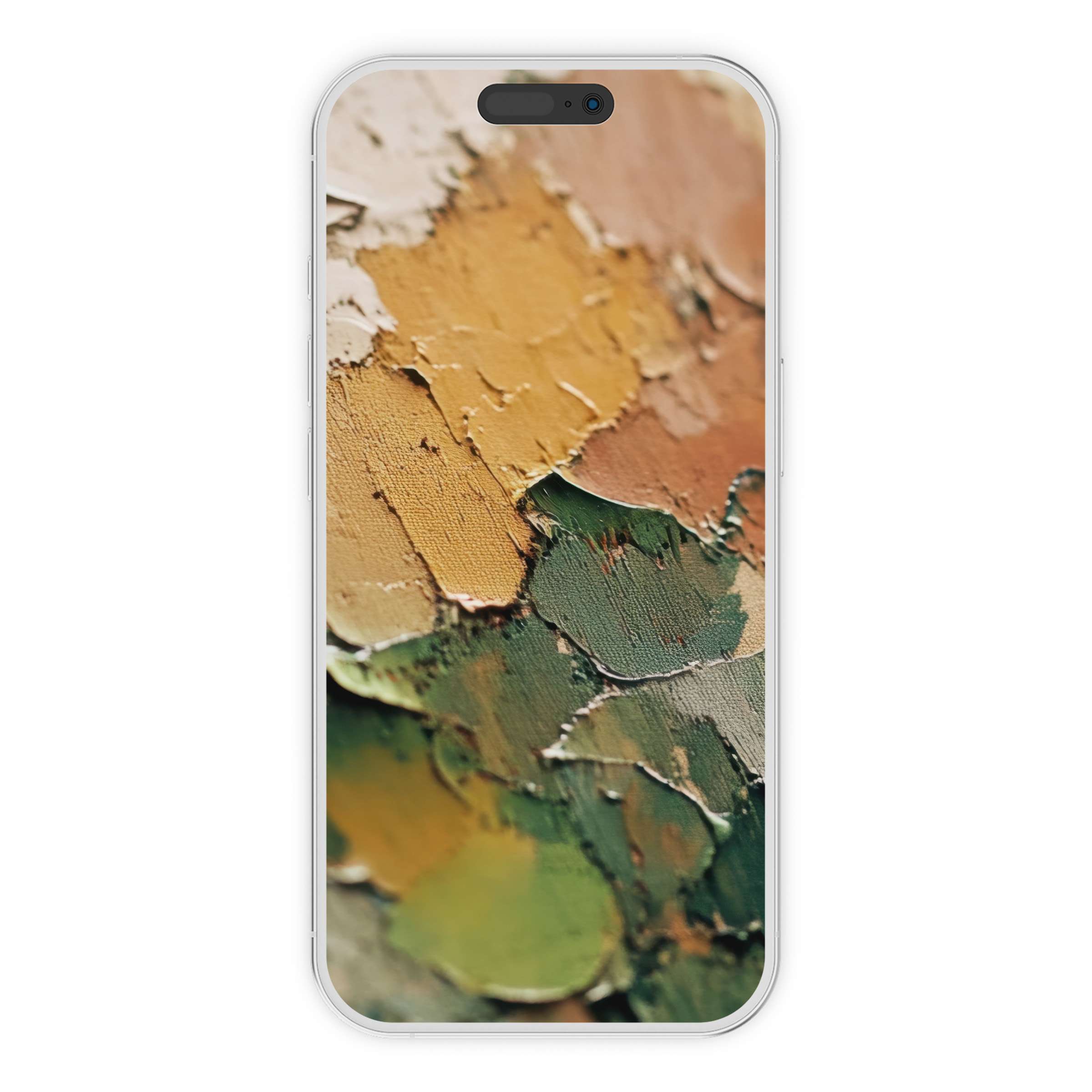 Elegant abstract iPhone wallpaper featuring earthy textures and tones, offering a serene phone background; perfect digital download