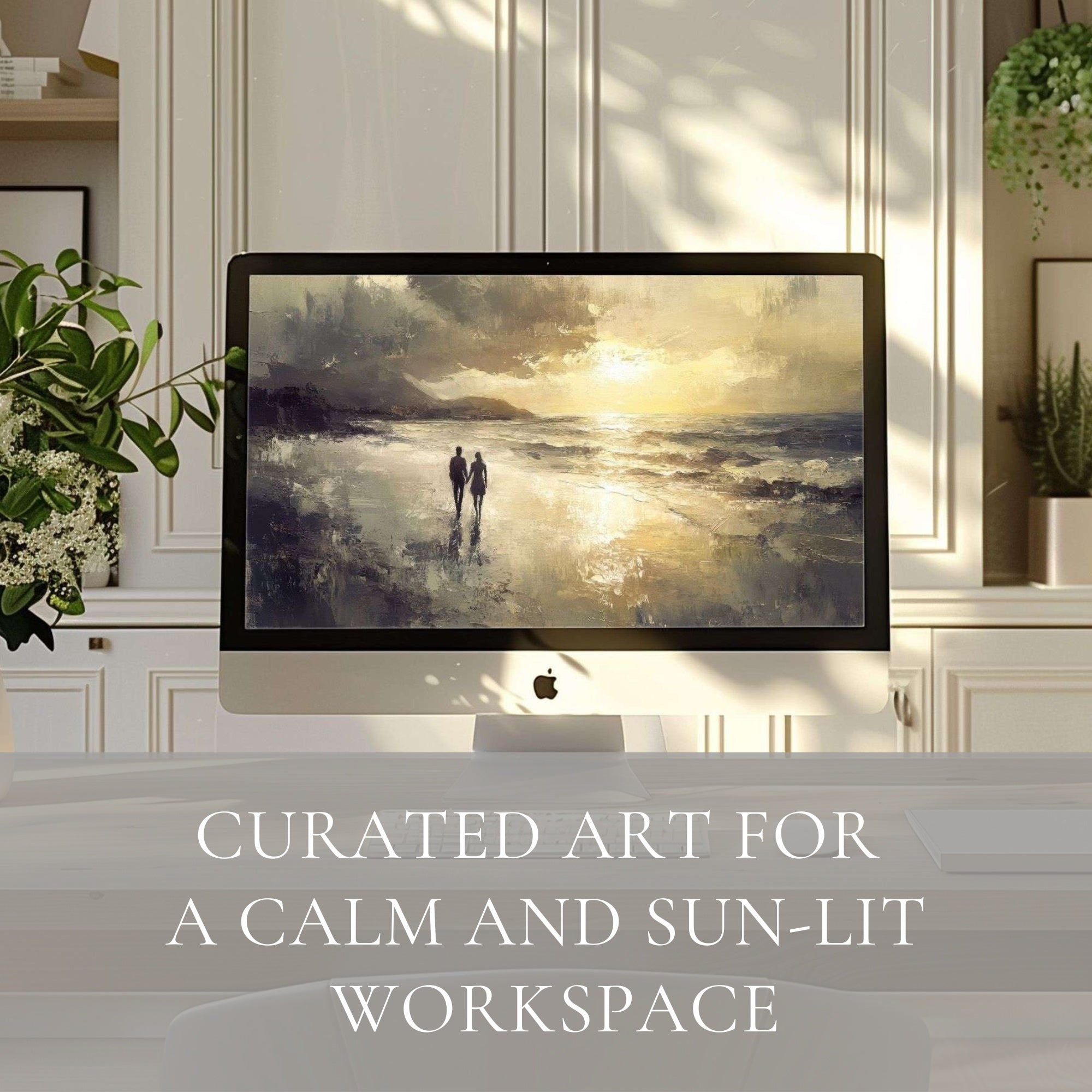 Beach Desktop Backgrounds – serene coastal scenery with soft sand and gentle ocean light for a relaxing desktop