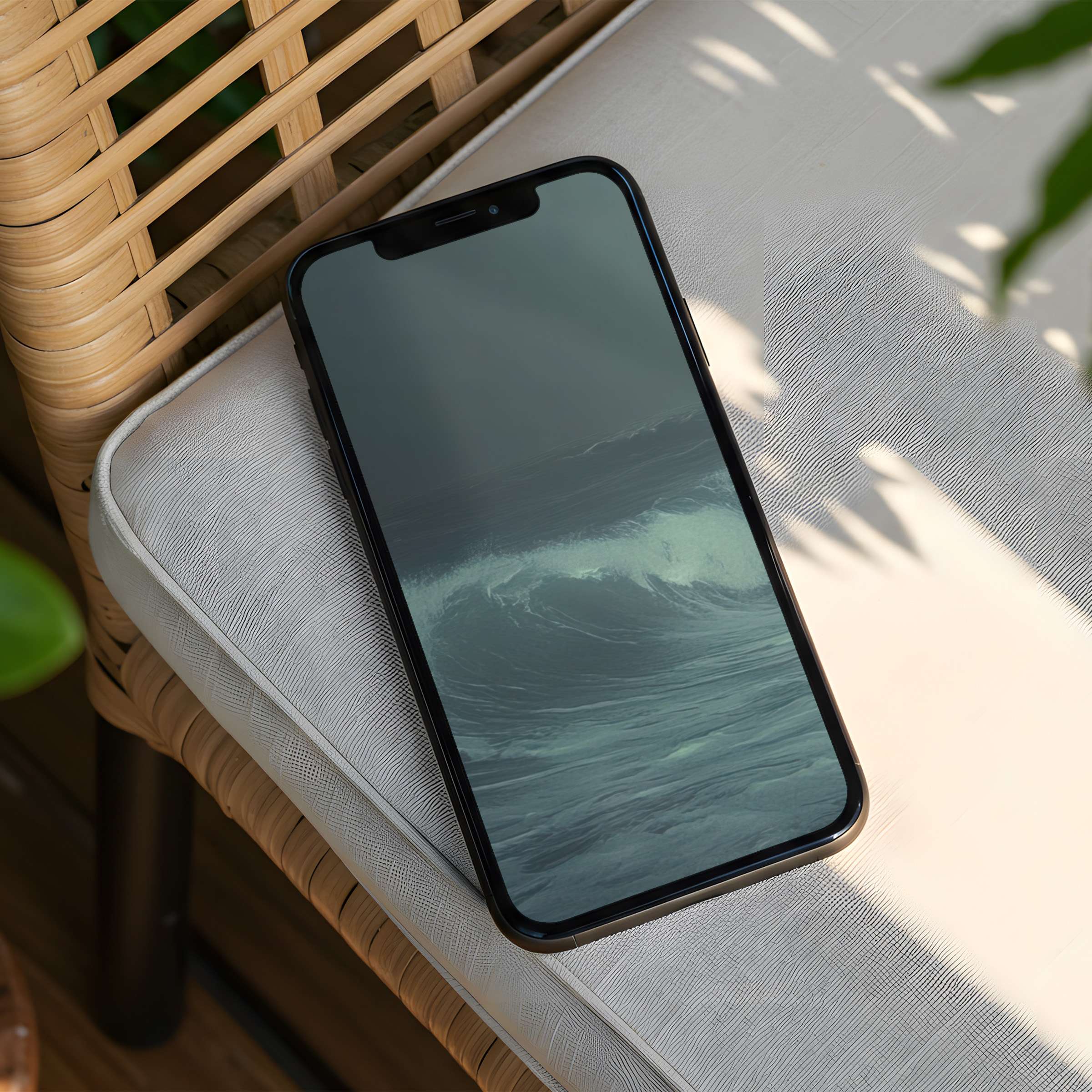 Download this iPhone background featuring serene ocean waves for instant phone transformation inspiring calm elegance and mindfulness