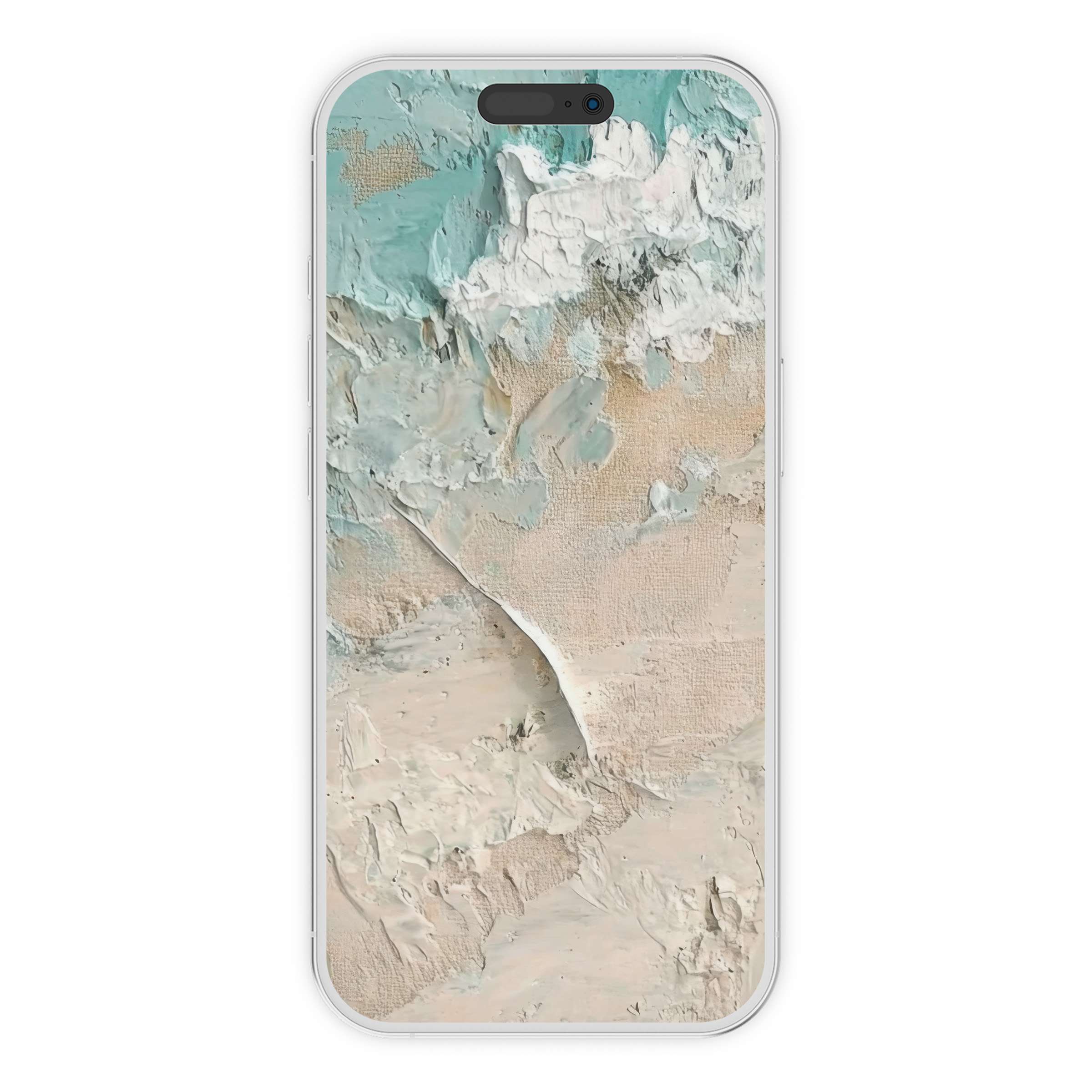 Beach iPhone wallpaper featuring calming abstract textures in pastel tones is perfect for phone background digital download and aesthetics