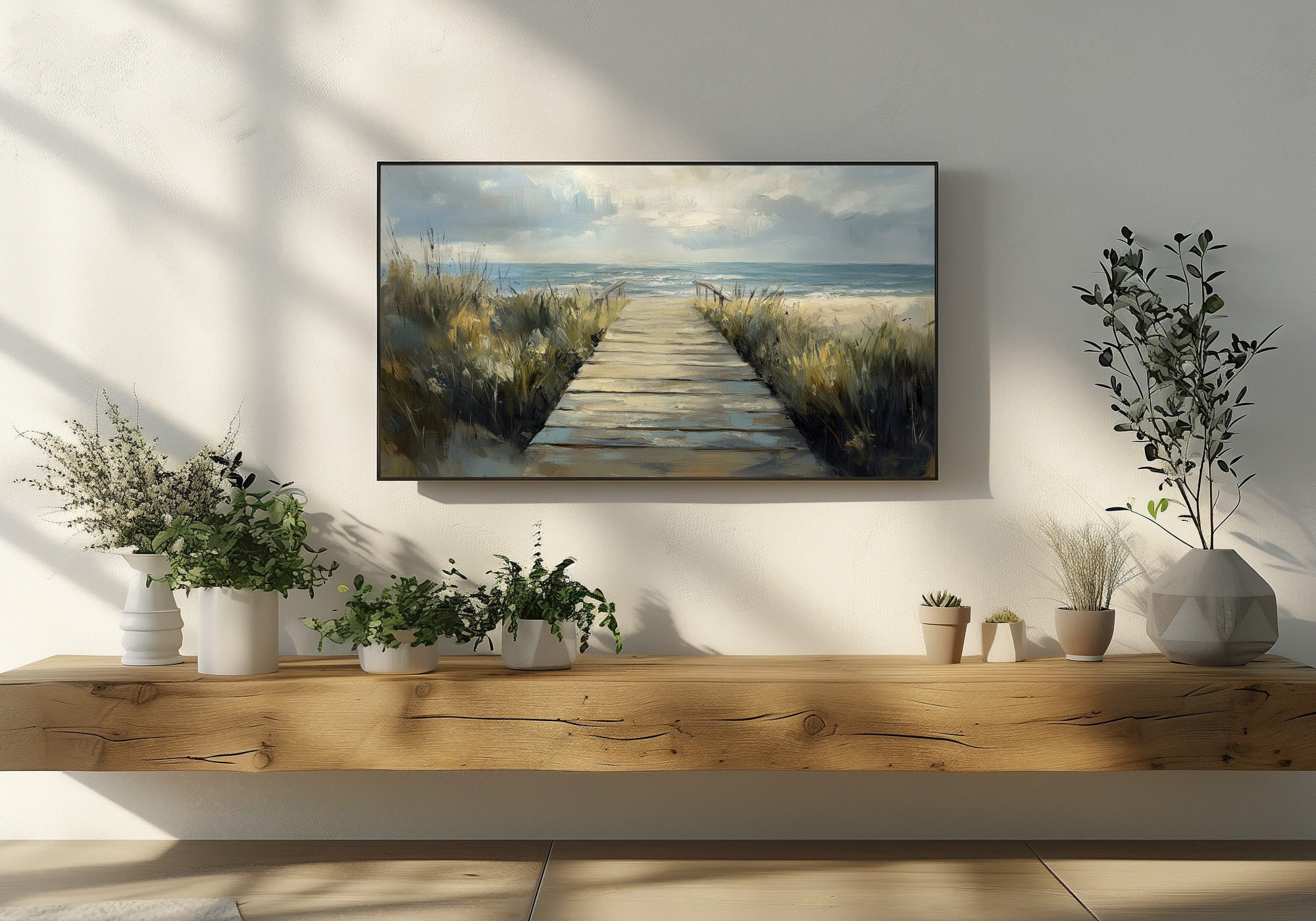 Beach Frame TV Art Set Instant Digial Download