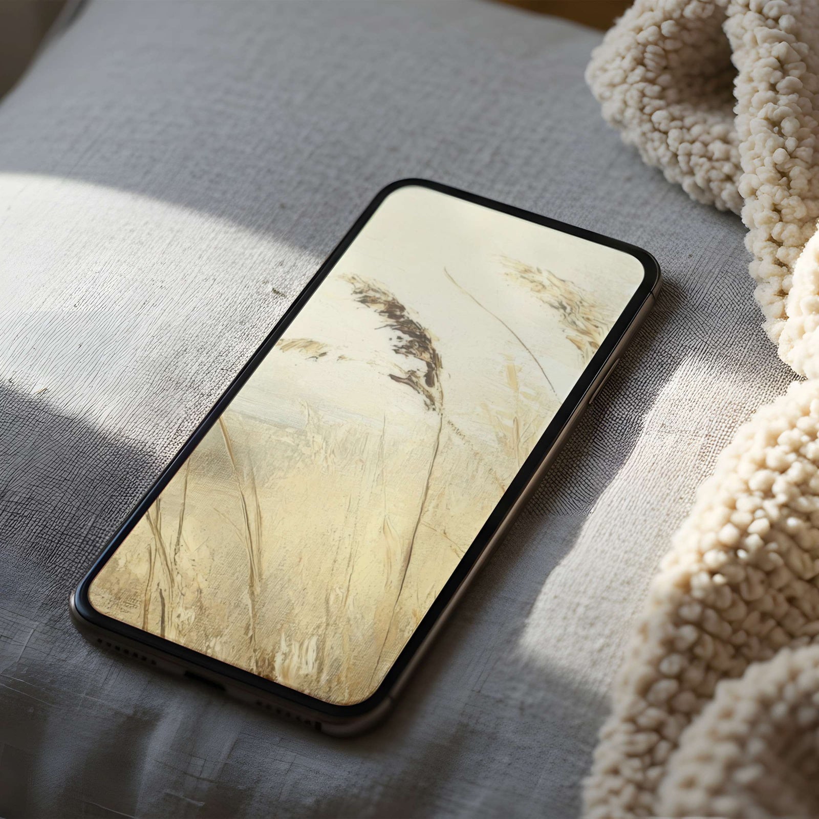 Beach iPhone Wallpaper Beach Grass Impressionism Wind Dance