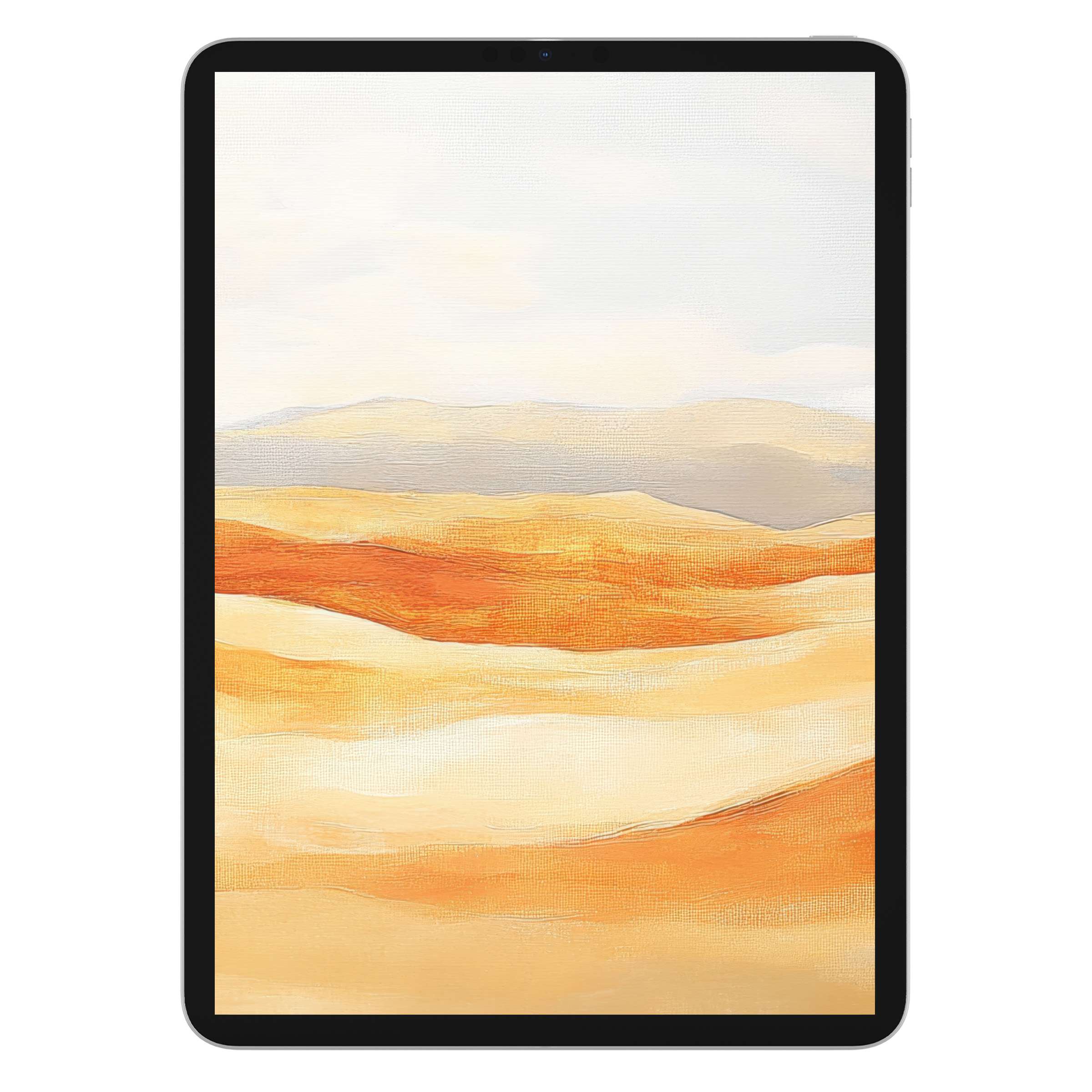 Elegant boho iPad wallpaper featuring soft desert tones creates a serene digital download background for tablet aesthetics and calm vibes