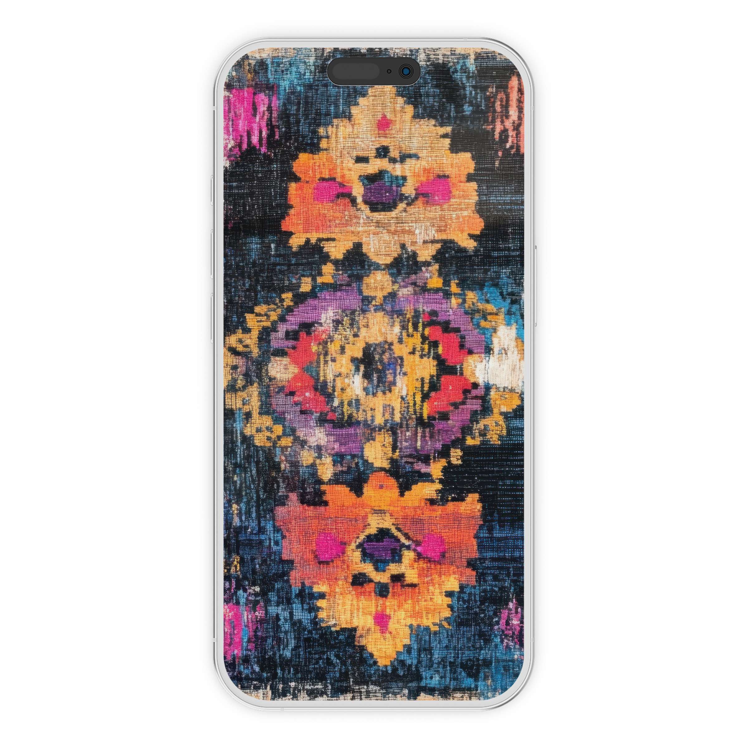 Elegant boho iPhone wallpaper featuring rich, vibrant textures for an inspiring phone background digital download suitable for all devices
