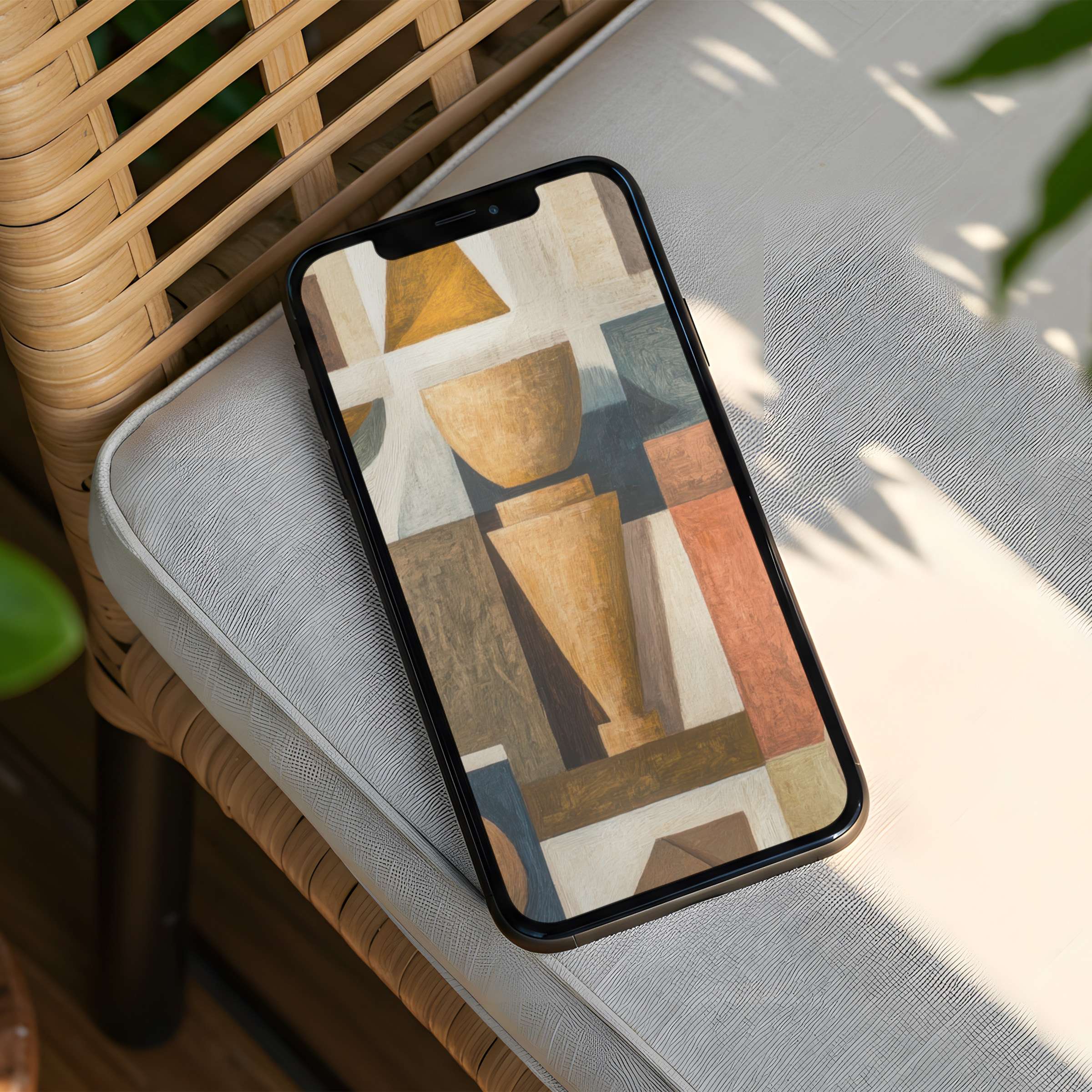 Elegant abstract pattern iPhone background offers instant download for phone users seeking calm inspiration and aesthetic mindfulness