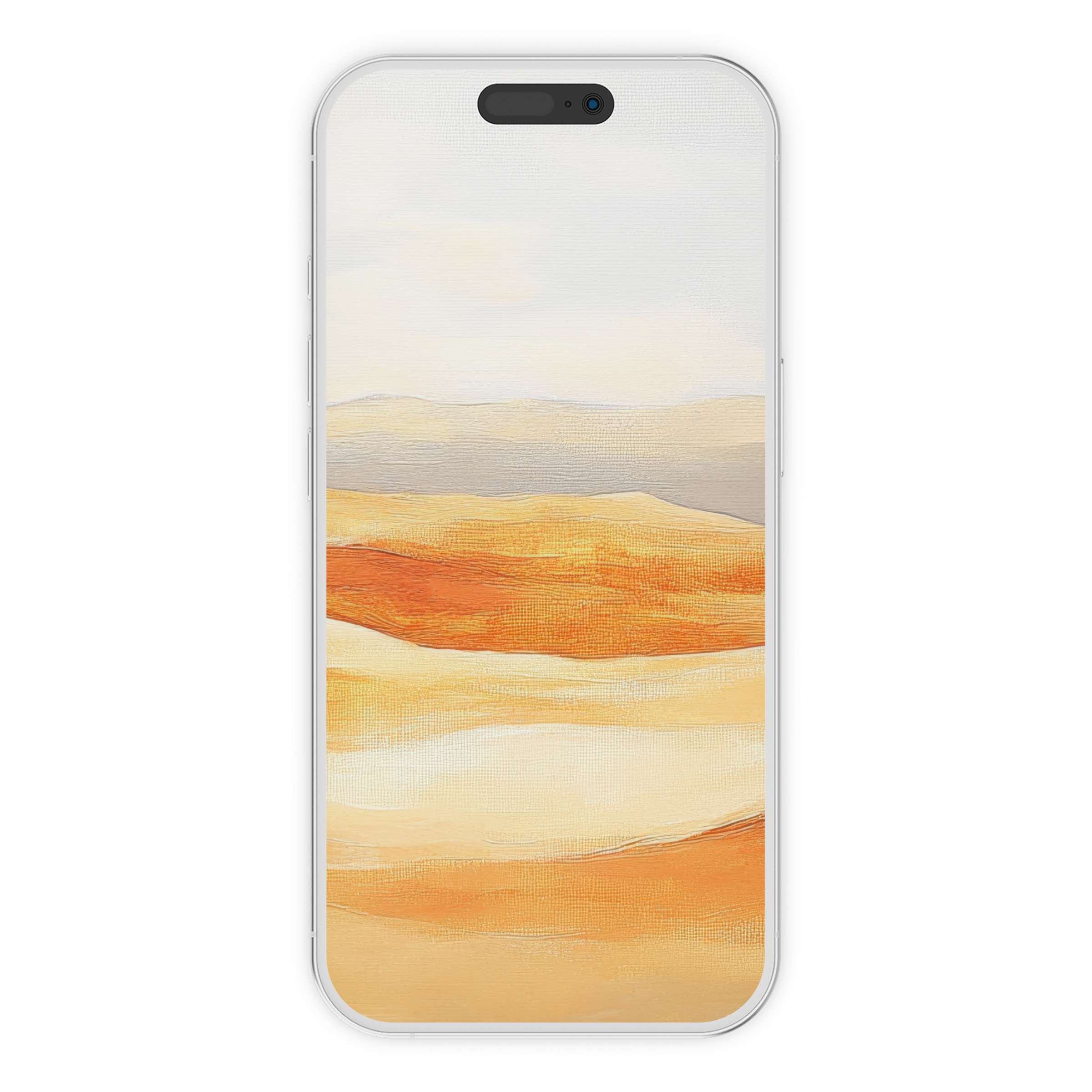 Boho iPhone wallpaper features warm, earthy hues and abstract textures for a serene phone background digital download for all devices
