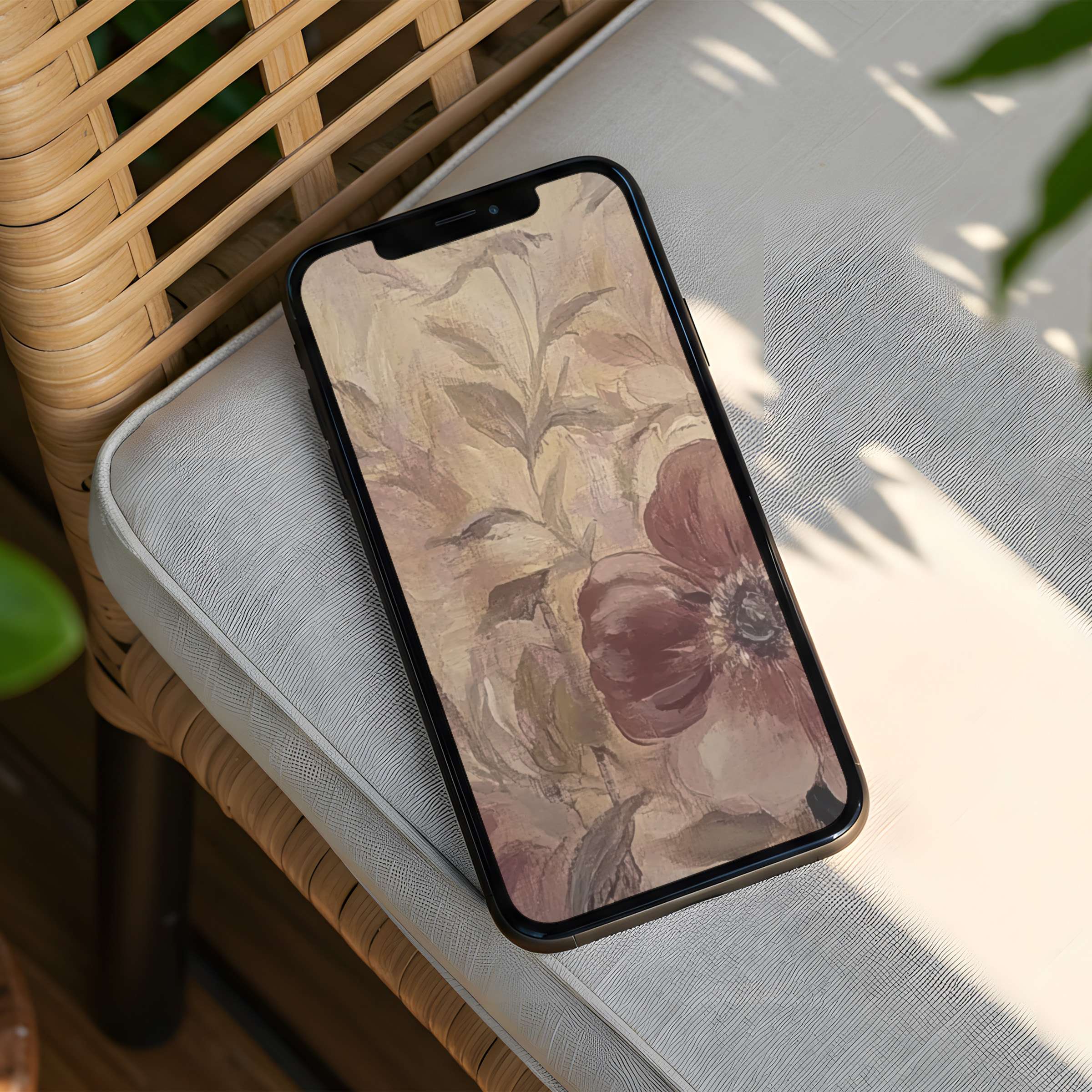 Elegant floral iPhone background for instant download bringing calm and inspiration to your phone compatible with all devices