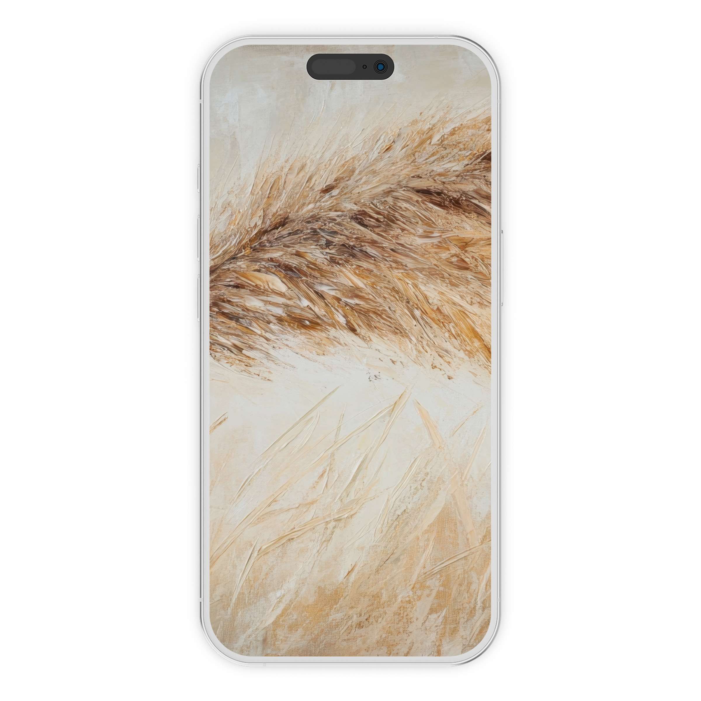 Boho iPhone wallpaper featuring earthy tones and abstract textures offering a calming digital download phone background for elegance