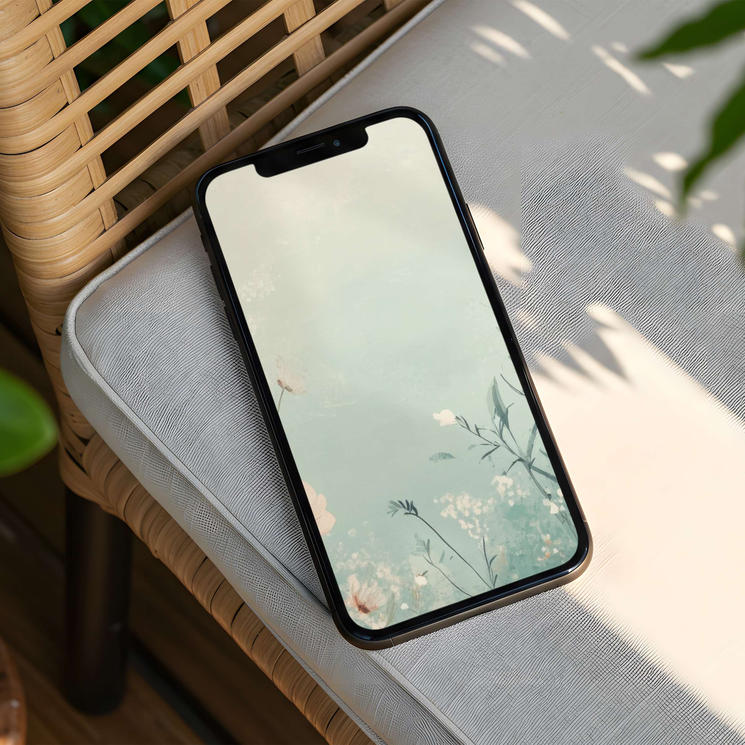 Serene floral iPhone background for instant download brings calm elegance to your phone fits both iPhone and Android effortlessly