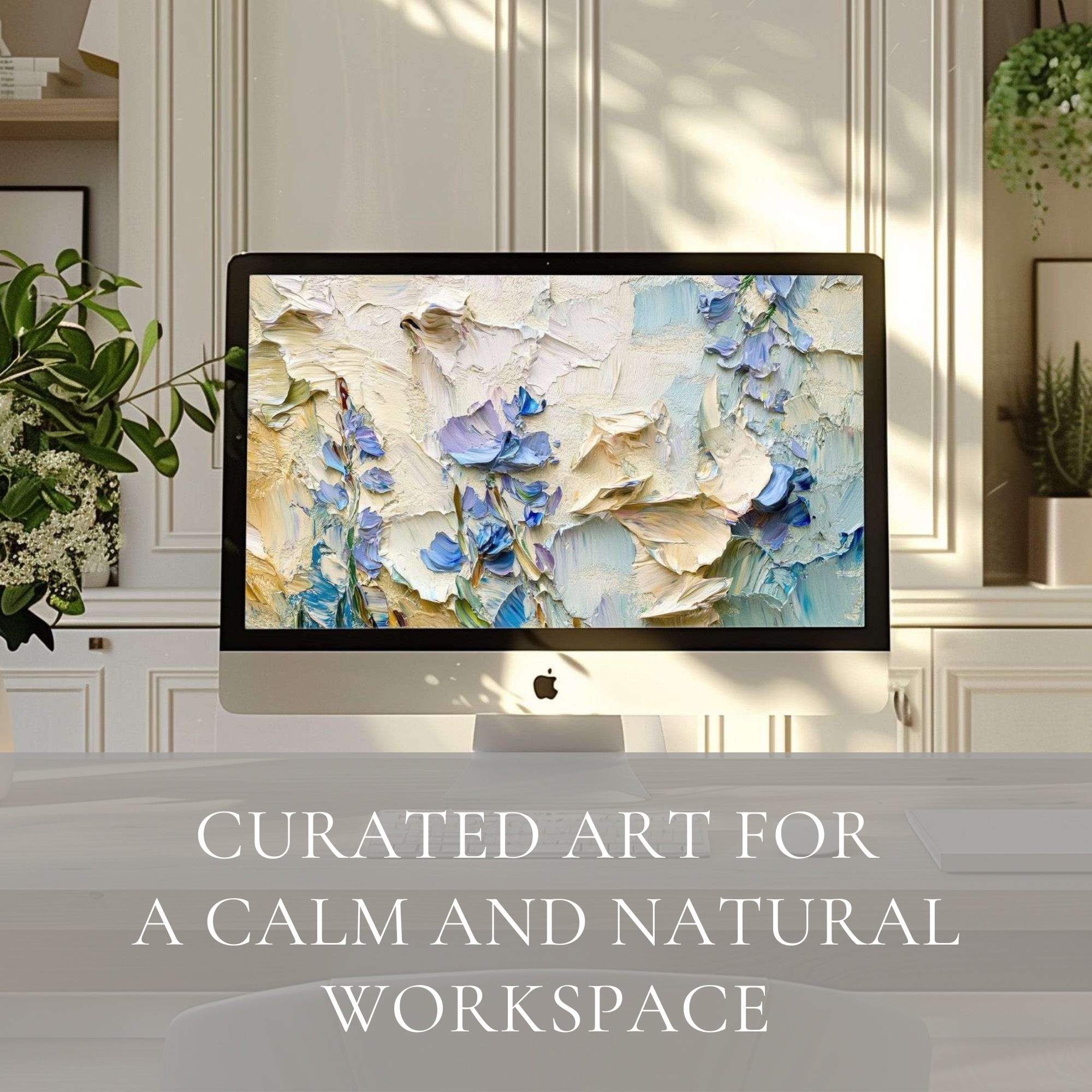 Botanical Desktop Backgrounds – elegant green foliage and natural plant details for a fresh modern desktop