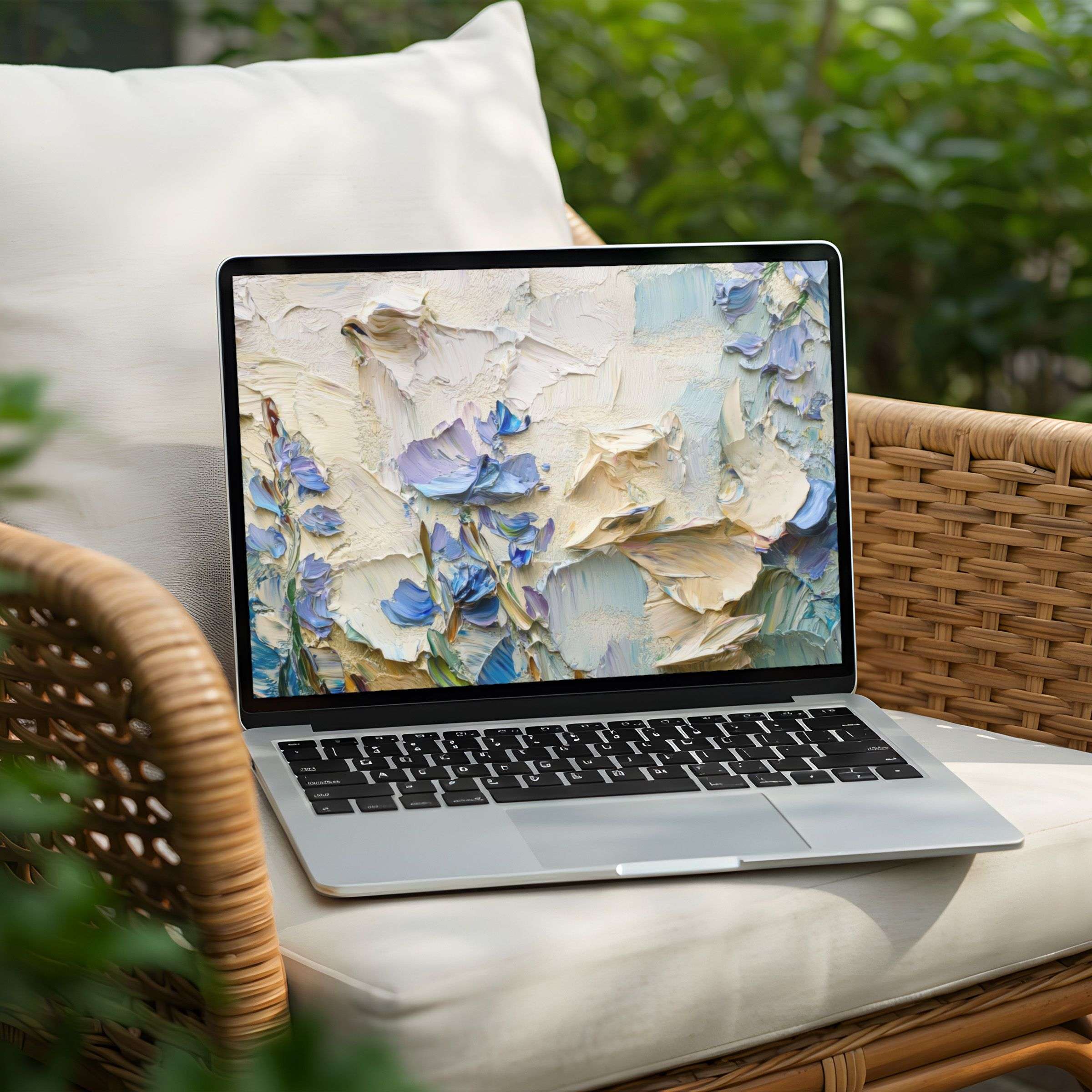 Elegant digital art desktop background for instant download on your PC or Laptop inspires calm and mindfulness with pastel hues