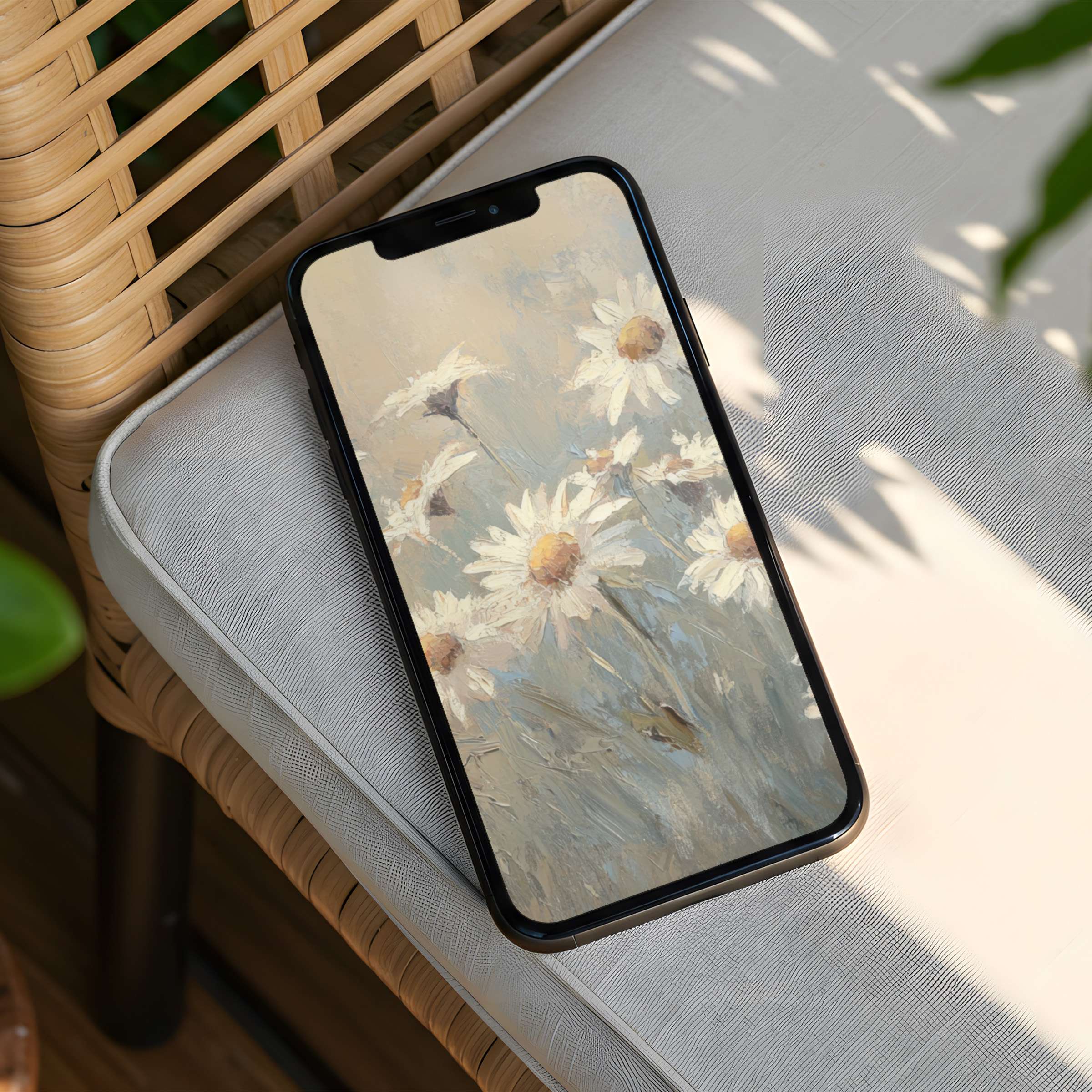 Serene floral iPhone background in calming pastels for instant download to elevate phone aesthetics promoting mindfulness and elegance