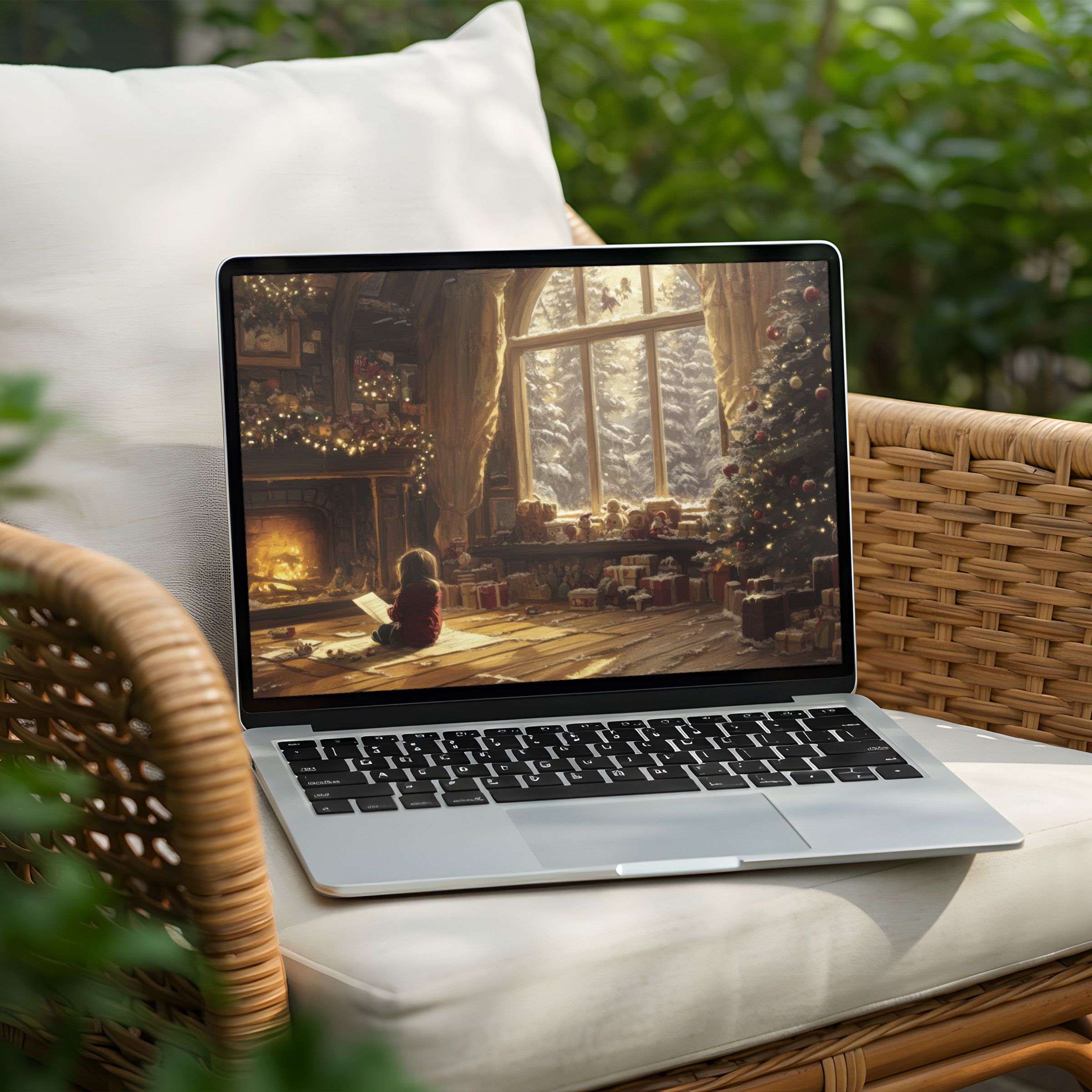 Inspire mindfulness with a cozy holiday desktop background available for instant download on PC or Laptop creating elegant calm